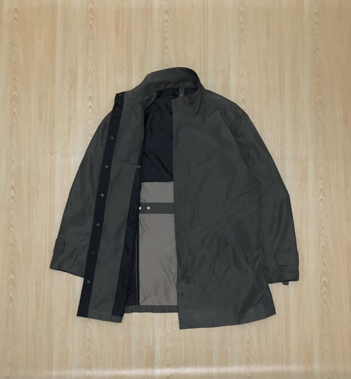 image of Vintage Studio Minimal Jacket By Intermezzo in Grey, Men's (Size Large)
