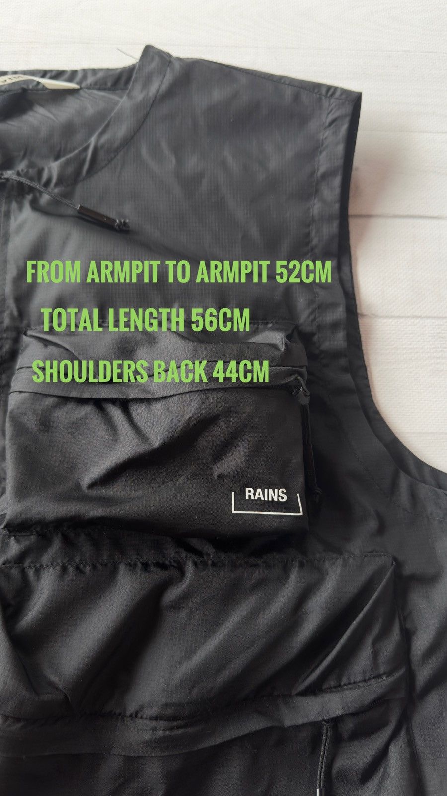 Rains Dili Vest from Rains, unisex Size US XS / EU 42 / 0 - 8 Thumbnail