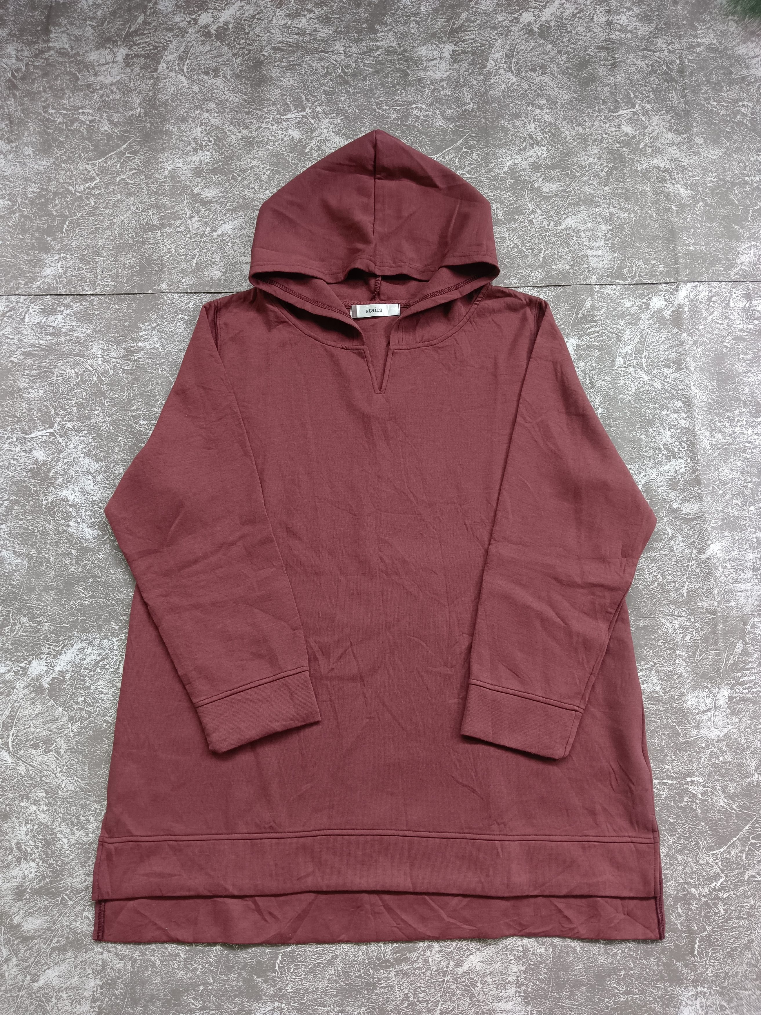 Japanese Brand Stairs Vneck Hoodie Blank Size US L / EU 52-54 / 3 - 1 Thumbnail