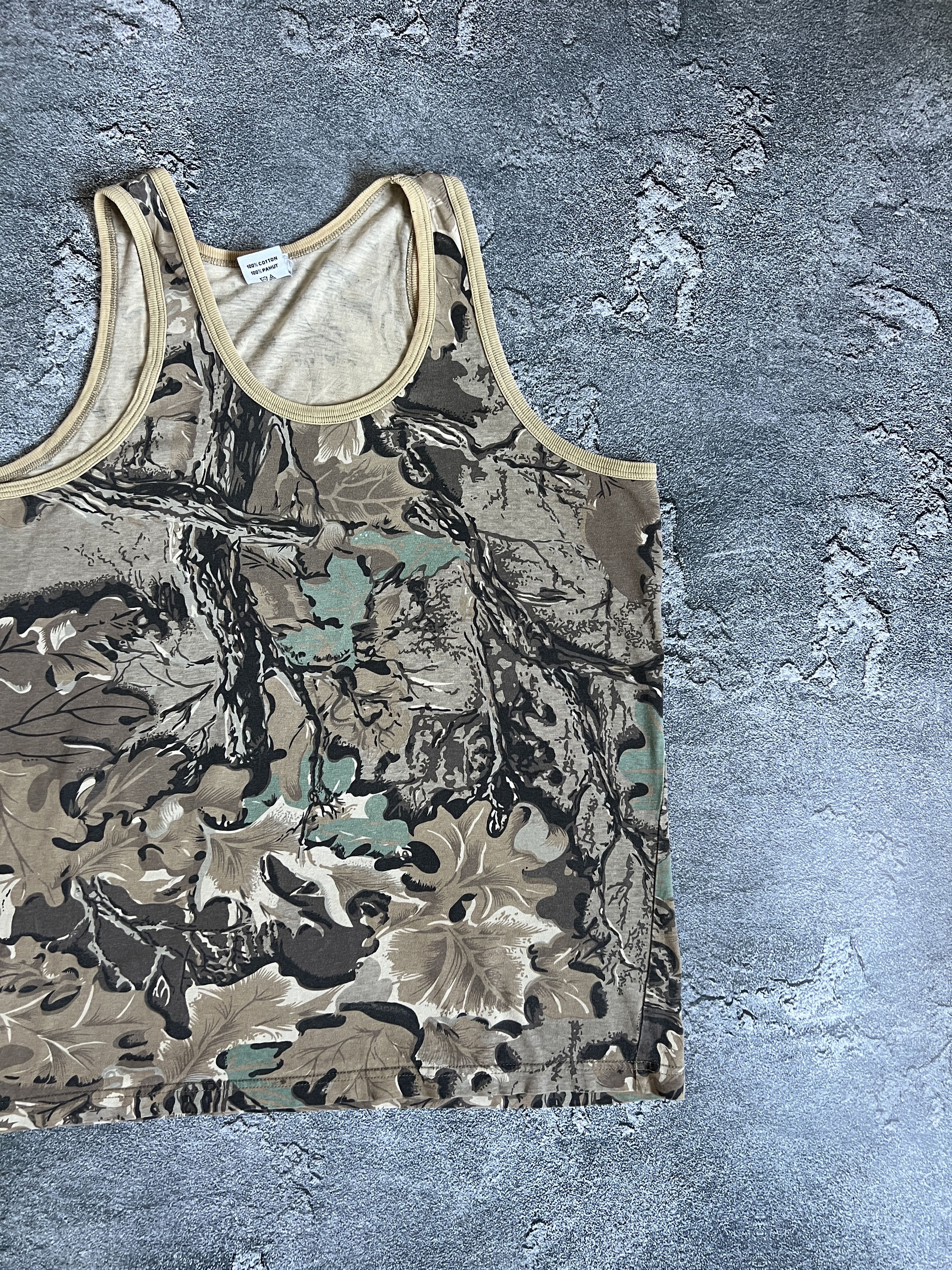Vintage Vintage tank top camouflage y2k Size US L / EU 52-54 / 3 - 3 Thumbnail