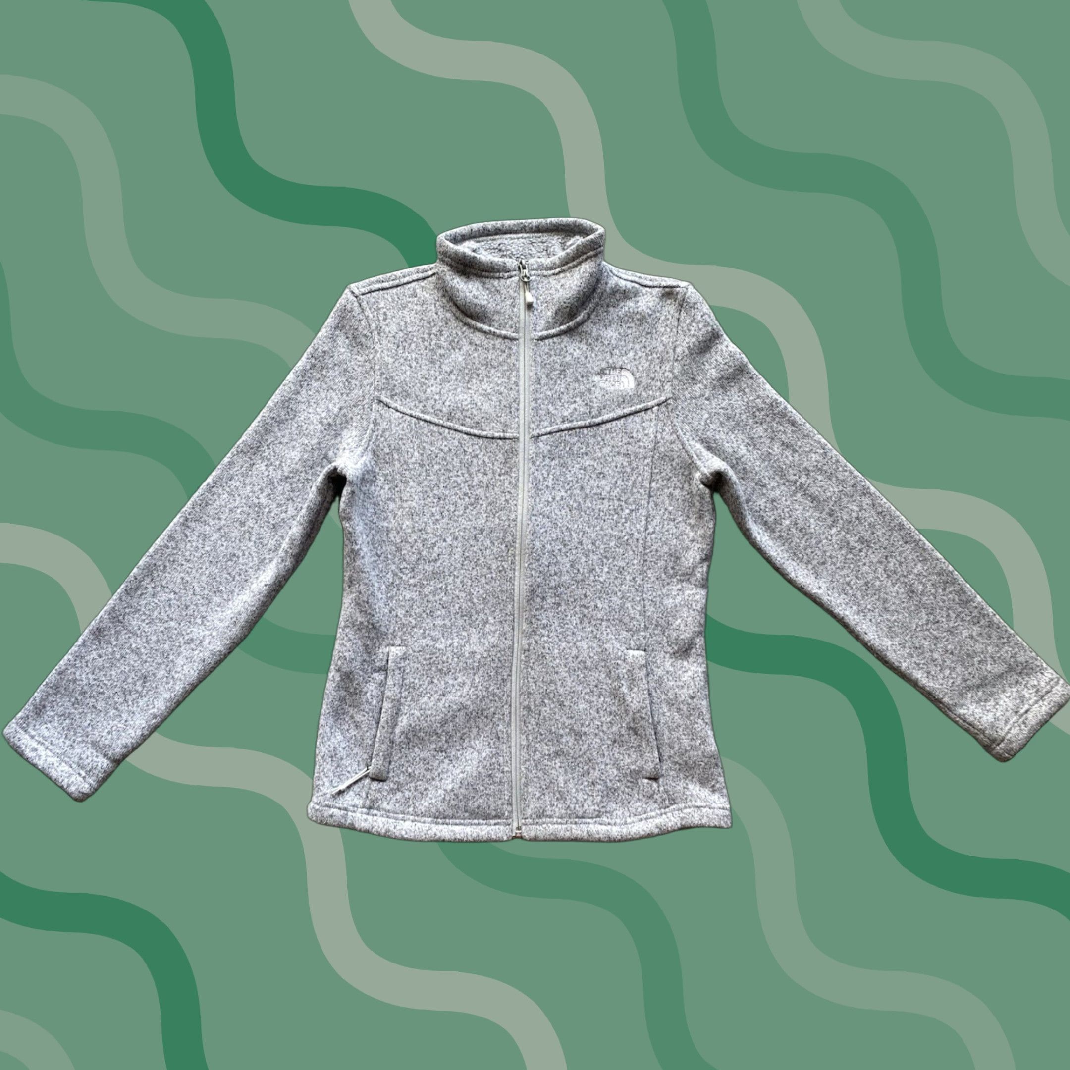 The North Face The North Face Sweatshirt Women S Gray Full Zip Activewear Size S / US 4 / IT 40 - 1 Thumbnail