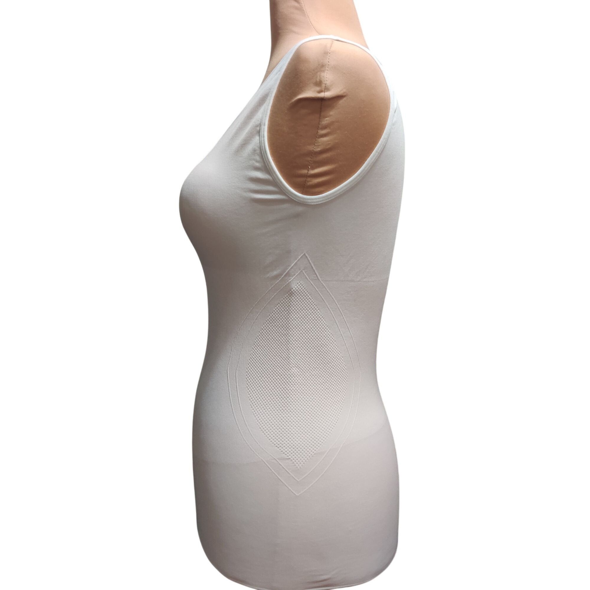 Other Skinnygirl L Womens Tank Top White Seamless Shapewear Compre Size ONE SIZE - 5 Thumbnail