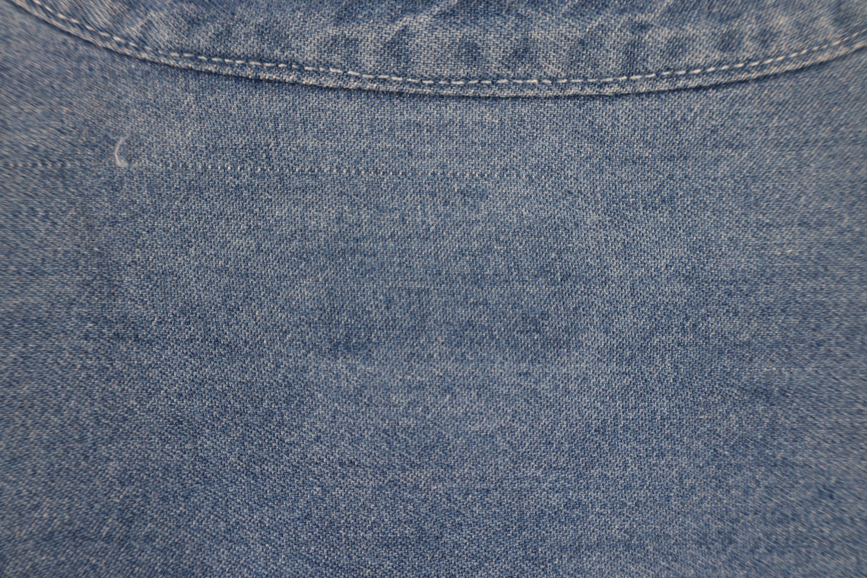Vintage Vintage 90s Streetwear Denim Jean Button Down Shirt Blue Size US XL / EU 56 / 4 - 8 Thumbnail