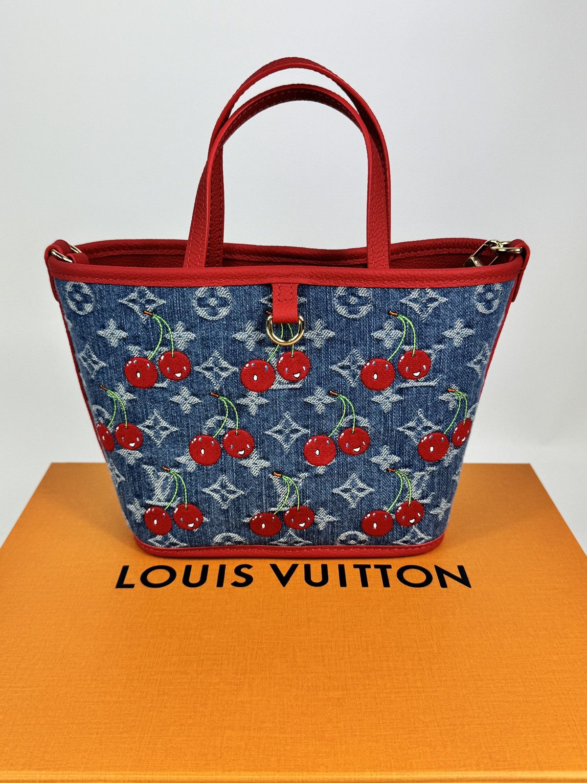 Louis Vuitton × Takashi Murakami LV x TM CHERRY NEVERFULL INSIDE OUT BB Bag Size ONE SIZE - 4 Thumbnail