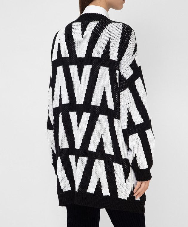 Valentino o1y0326 Cardigan in Black/White Size XS / US 0-2 / IT 36-38 - 3 Thumbnail