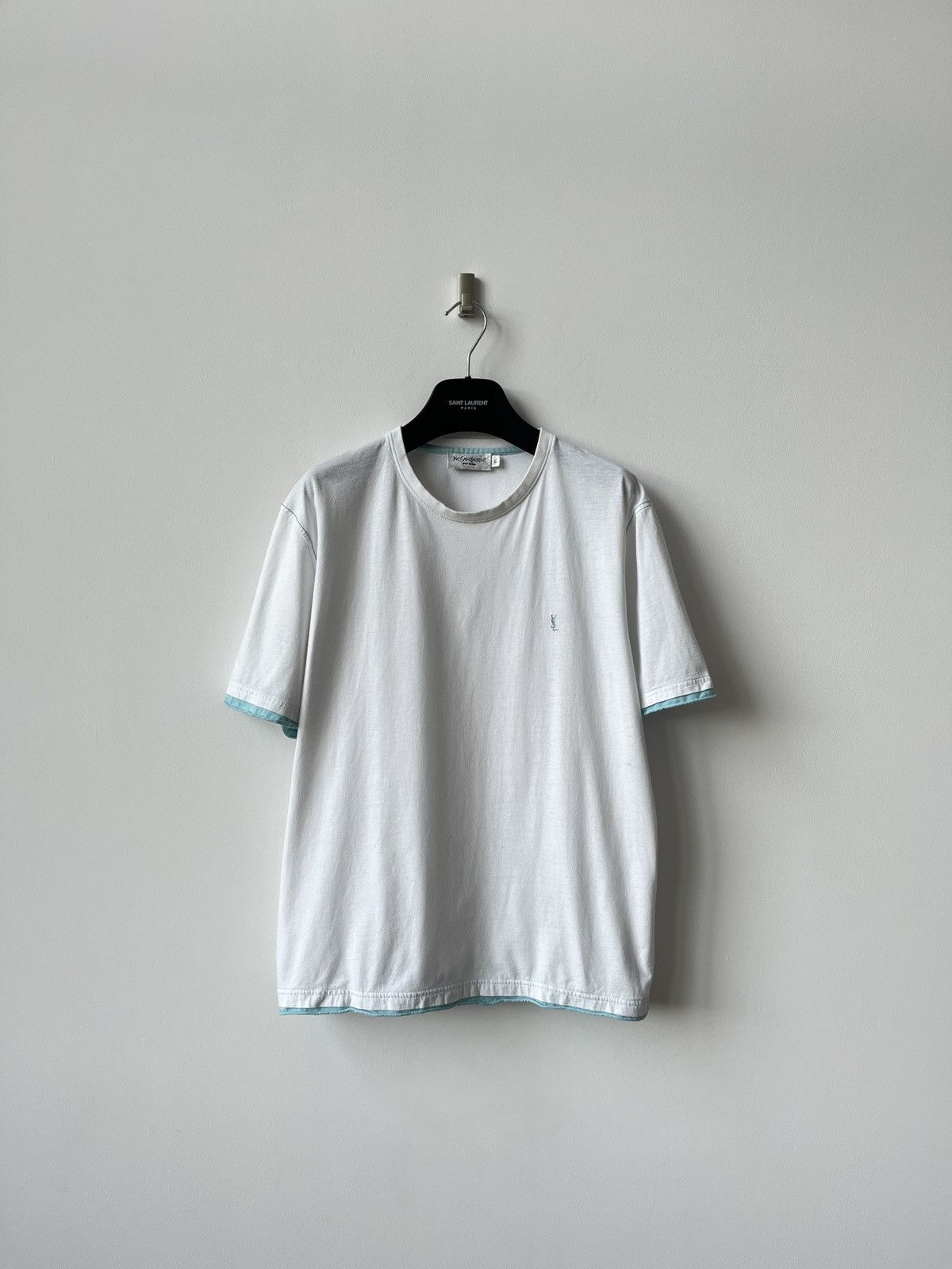 Yves Saint Laurent Vintage Yves Saint Laurent Tee YSL Paris Cropped Boxy Size US M / EU 48-50 / 2 - 4 Thumbnail