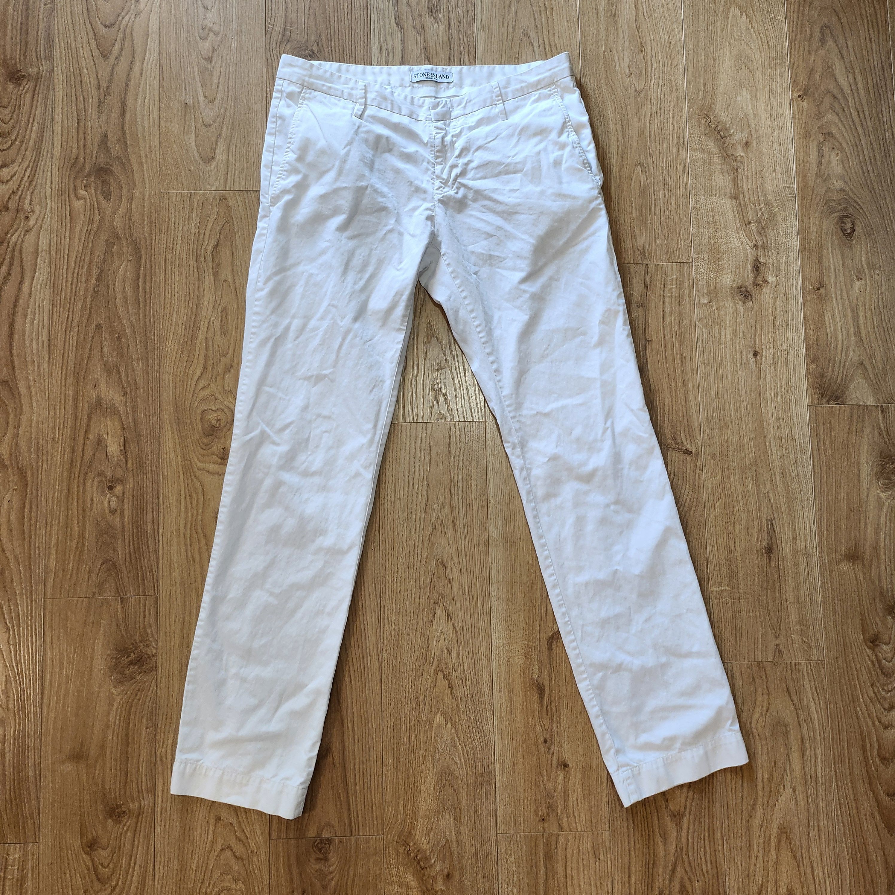 Stone Island SS10 Light White Pants Size US 33 - 1 Thumbnail