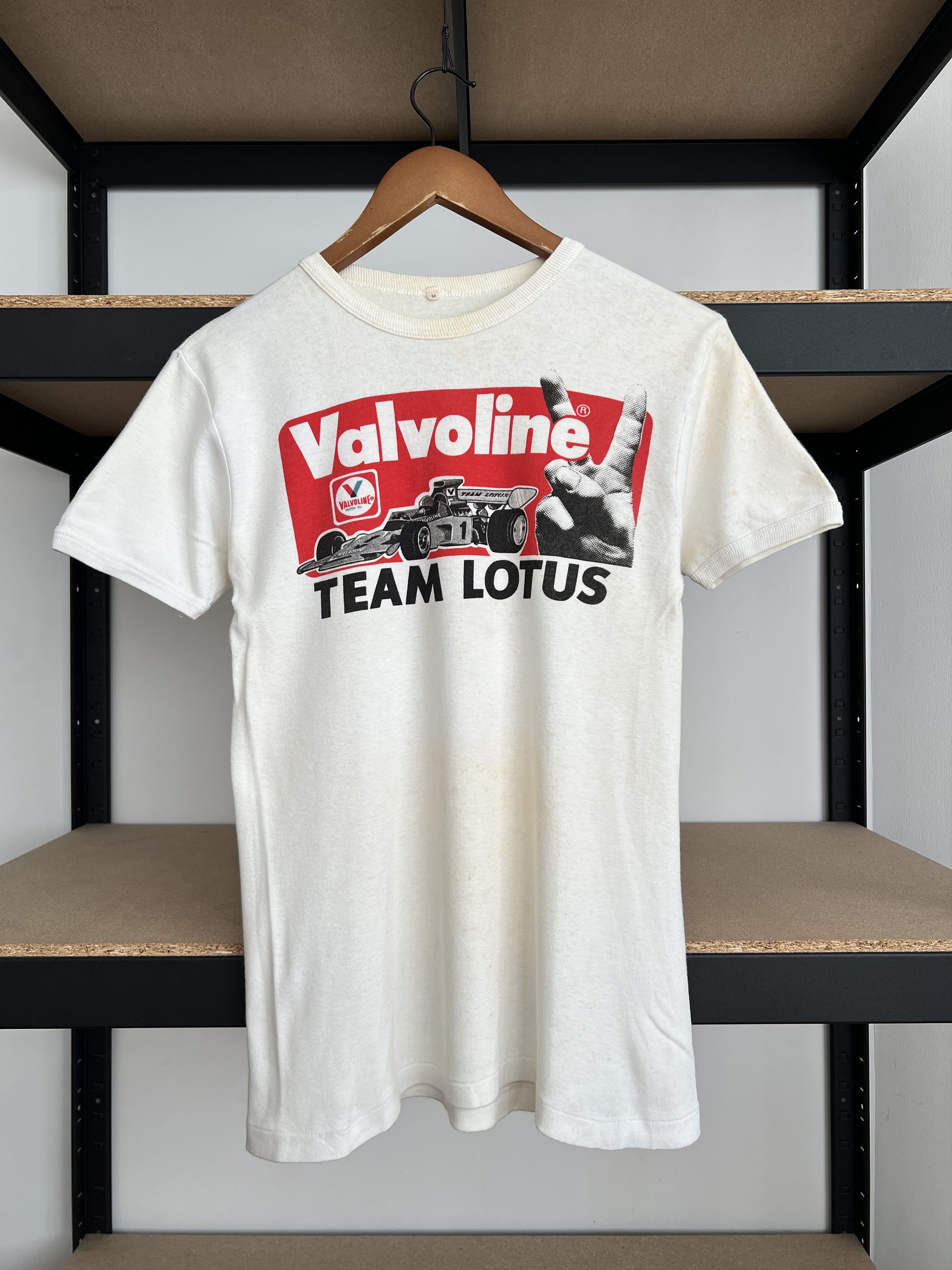 Formula 1 Vintage 70s Team Lotus Valvoline Formula 1 F1 Ringer T-shirt Size US M / EU 48-50 / 2 - 1 Thumbnail