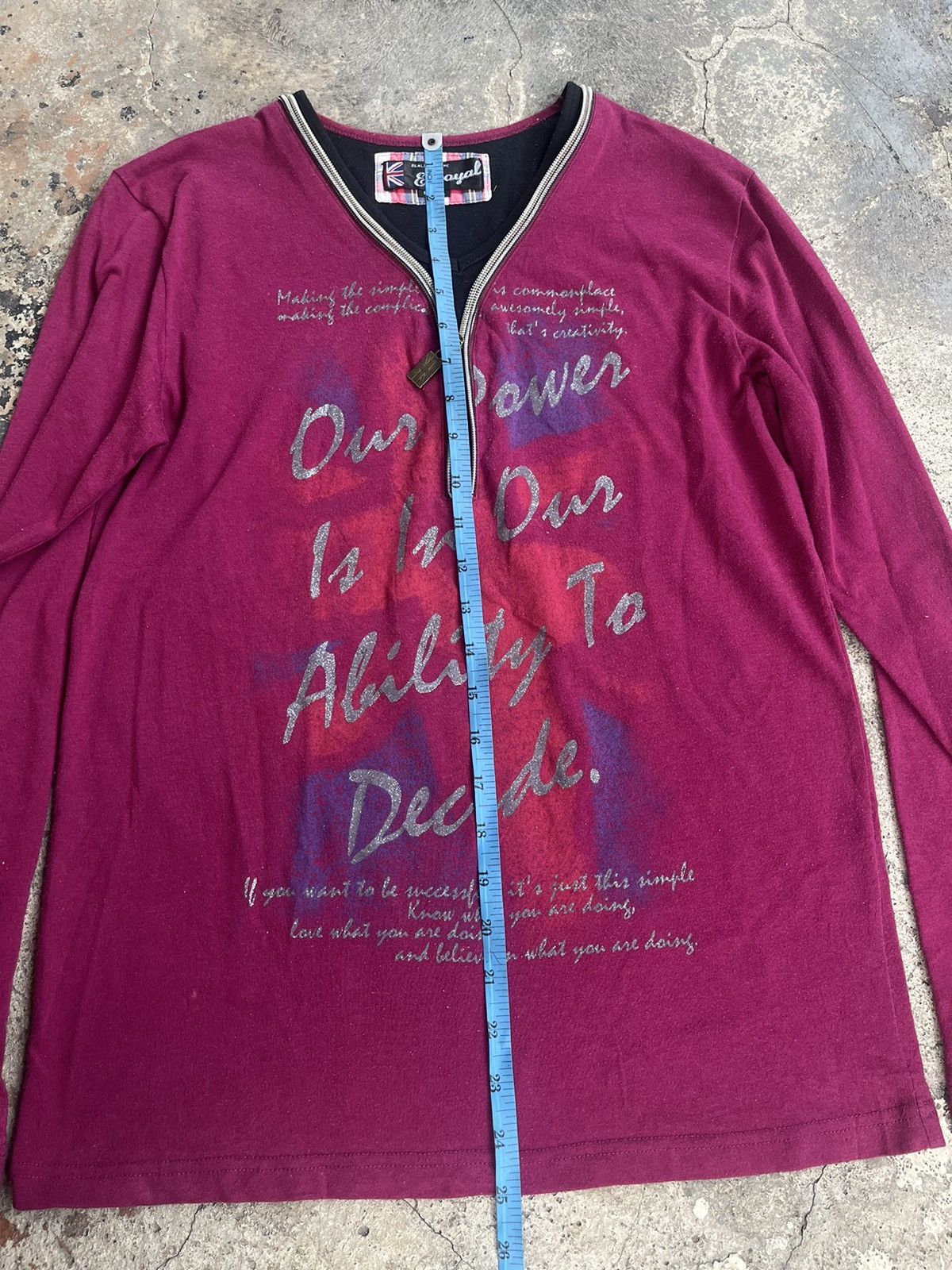 If Six Was Nine × Japanese Brand × Le Grande Bleu (L.G.B.) JAPANESE EUROYAL POEM ZIPPER UP LONGSLEEVE PUNK GOTHIC STYLE Size US M / EU 48-50 / 2 - 10 Thumbnail