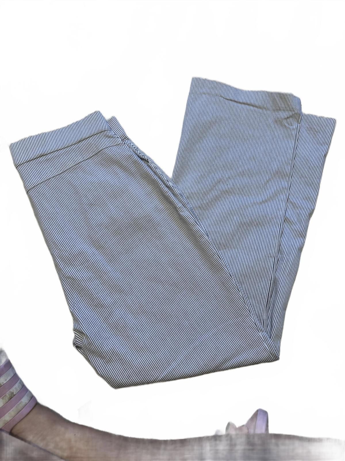 Free People NEW Free People High Rise Florence Crop Striped Pants M Size 32" / US 10 / IT 46 - 2 Thumbnail