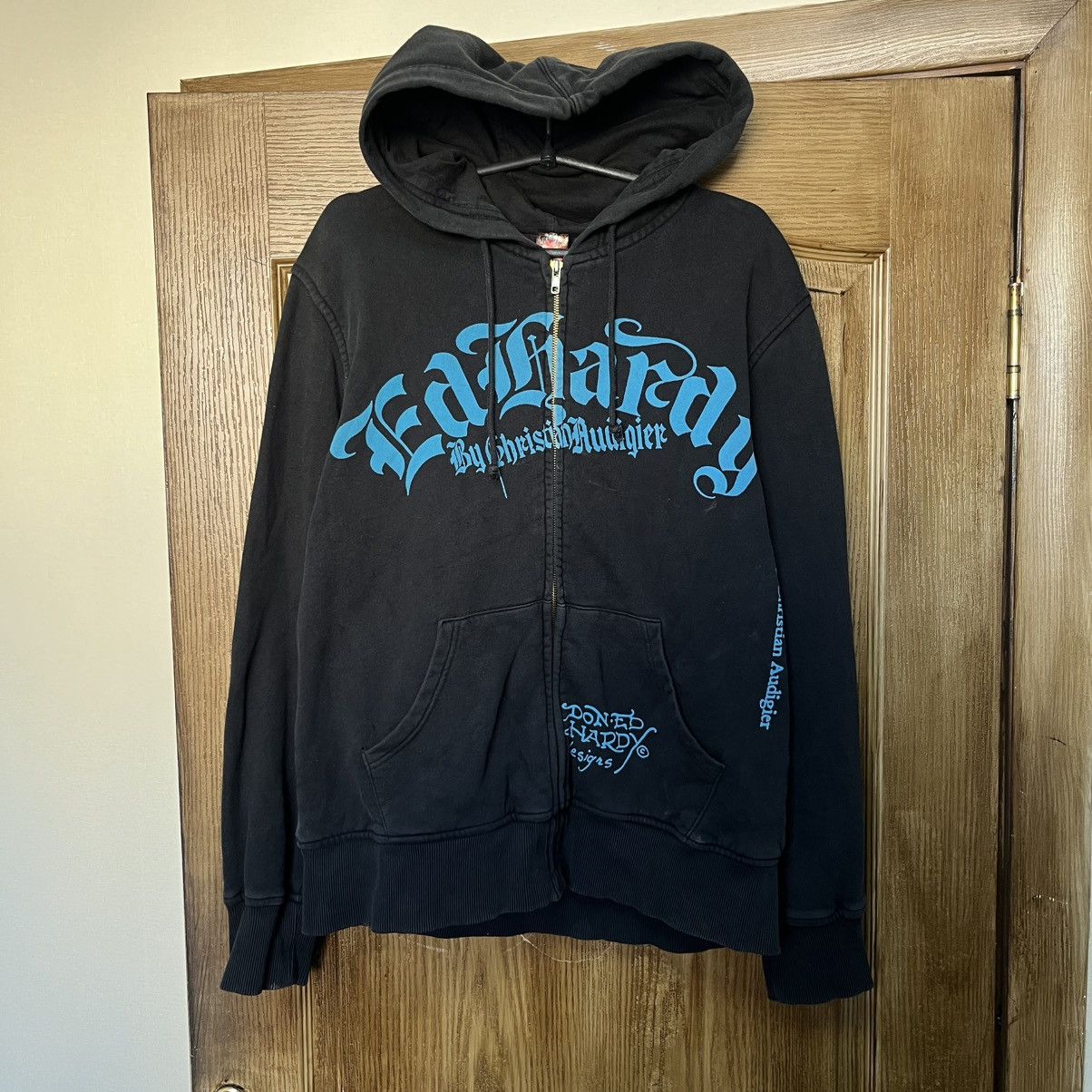 Ed Hardy × Vintage Vintage zip hoodie Ed Hardy Size US L / EU 52-54 / 3 - 5 Thumbnail