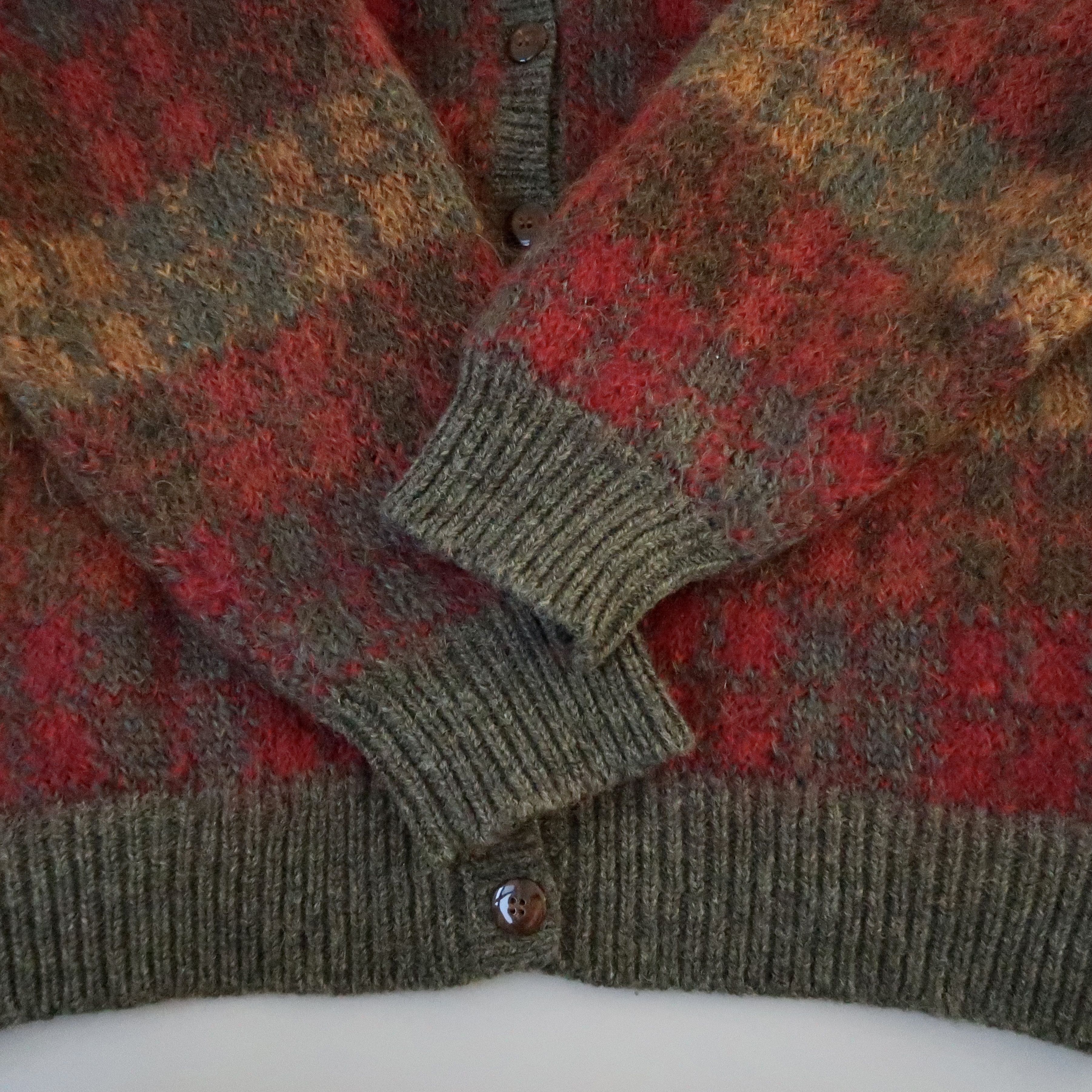 Vintage 1990s SUSAN BRISTOL nylon lined mohair-mix cardigan Size L / US 10 / IT 46 - 10 Thumbnail
