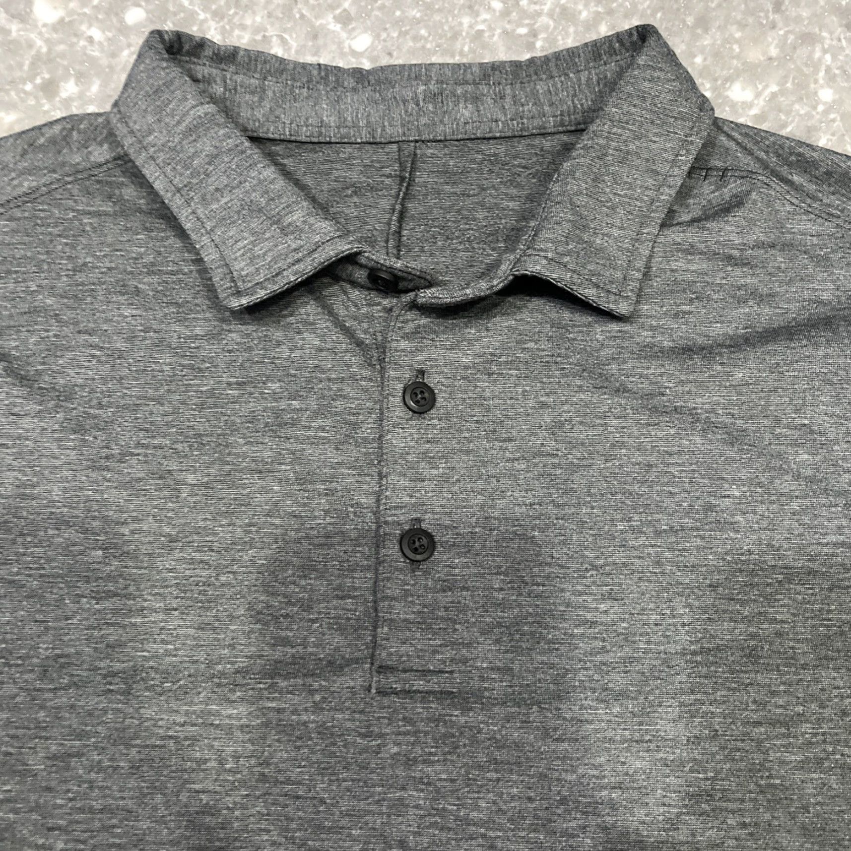 Lululemon Lululemon Polo Shirt Mens S Performance Lightweight Shirt Polo Golf Tennis Logo Solid Gray VINTAGE: No Size US S / EU 44-46 / 1 - 2 Thumbnail
