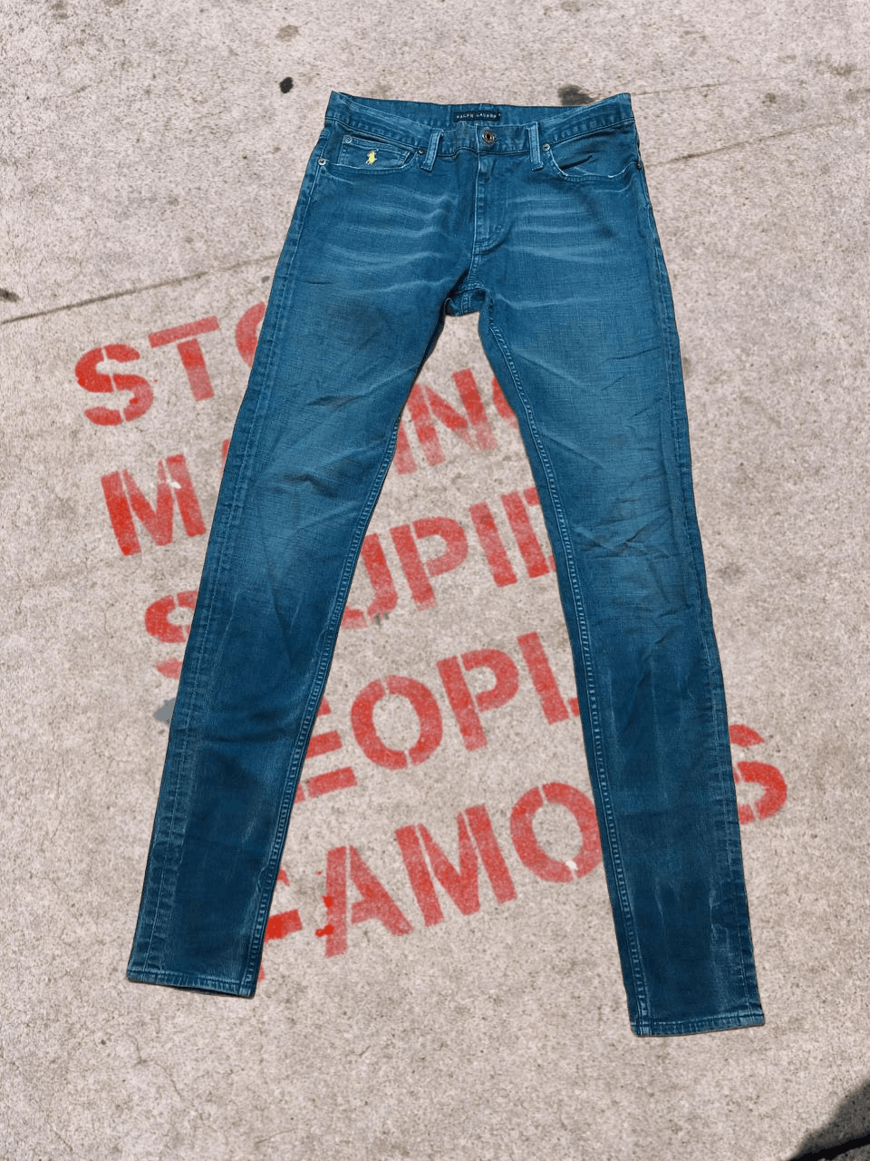 Polo Ralph Lauren Polo Ralph Lauren Vintage Distressed Denim Jeans Size US 28 / EU 44 - 1 Thumbnail