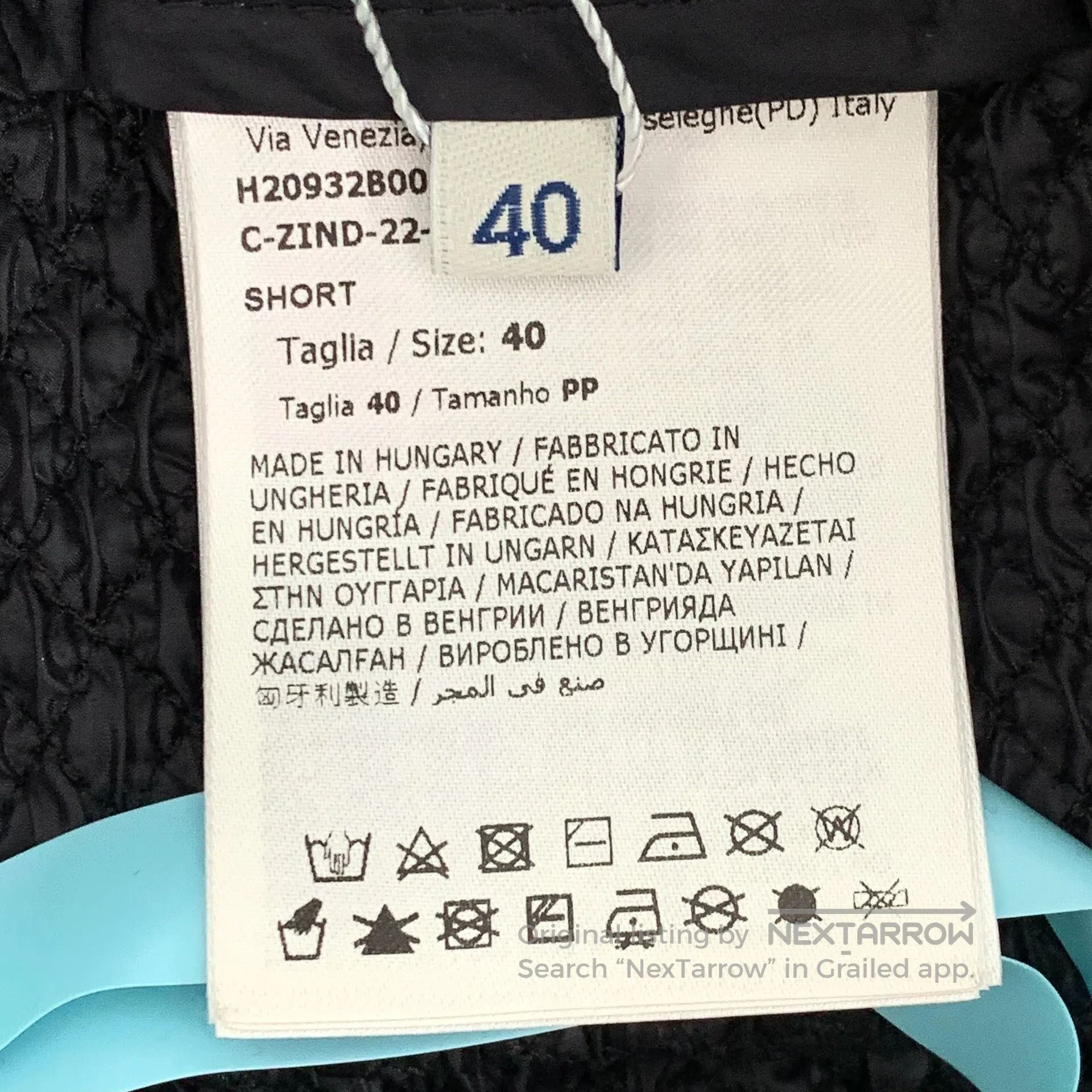 Moncler Moncler Black Nylon Diamond Grid Drawstring Casual Shorts| Size US 40 / EU 56 - 7 Thumbnail