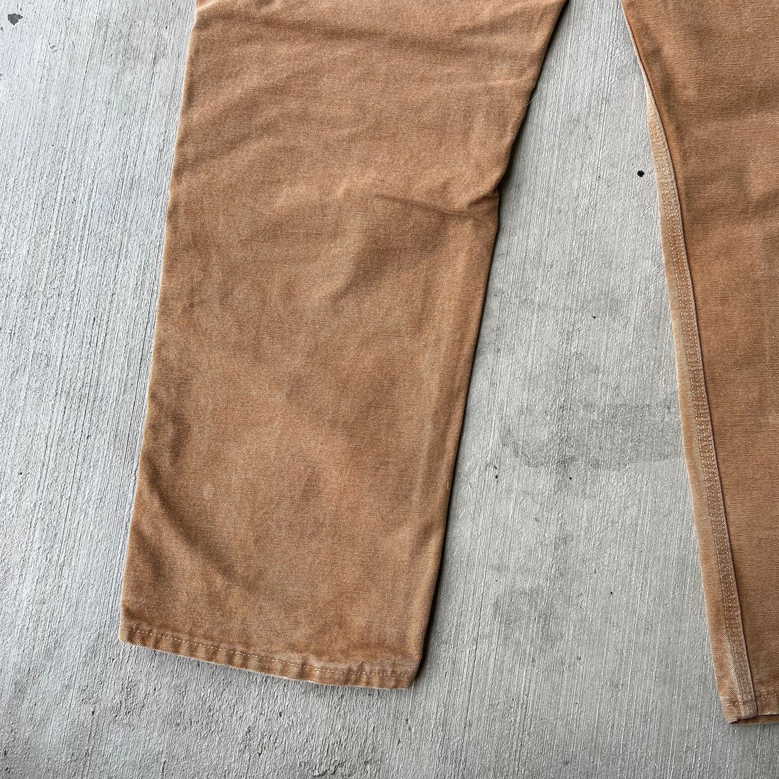 Carhartt × Vintage Carhartt brown faded double knee work wear carpenter pants Size US 31 - 6 Thumbnail