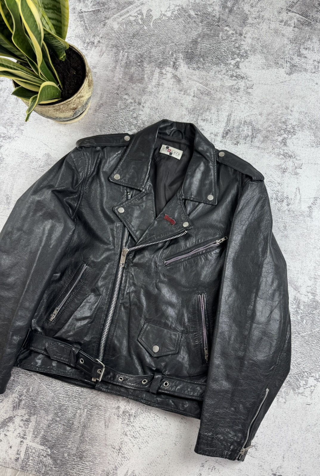Genuine Leather Tyla Tiger Tailz Wildhearts Punk Real Racing Custom Jacket Size US M / EU 48-50 / 2 - 13 Thumbnail