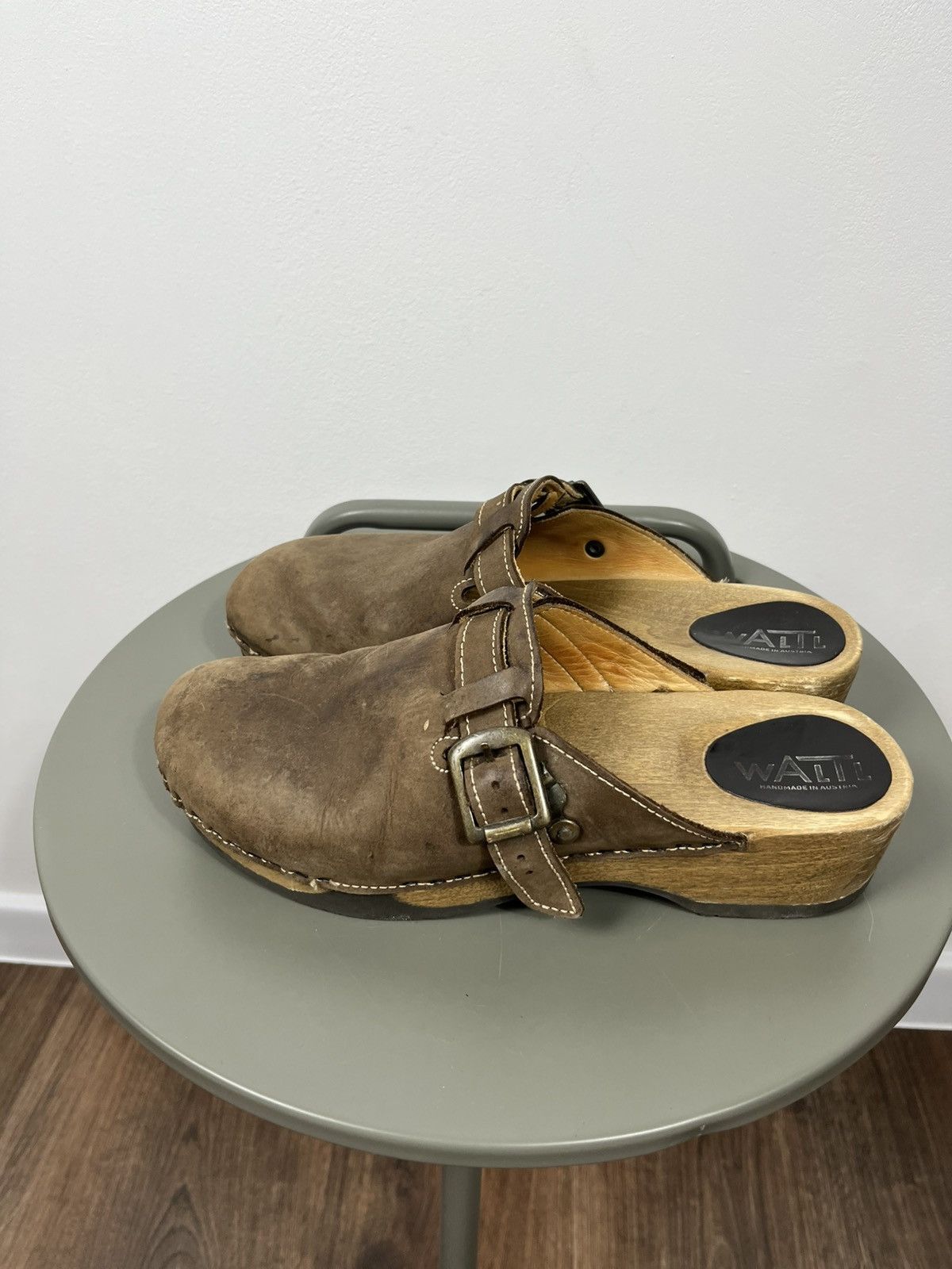 Other Leather Wooden Sole Clogs Buckle Shoes EU 42.5 US 9.5 Size US 9.5 / EU 42-43 - 5 Thumbnail