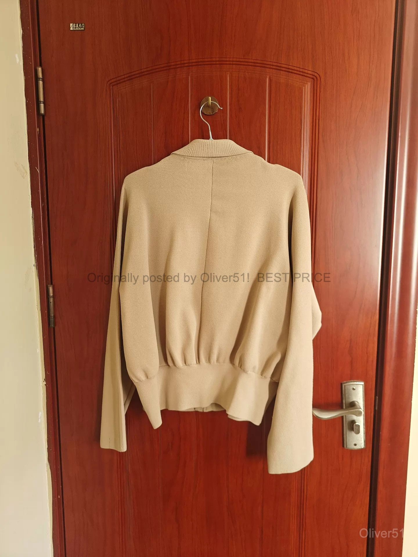 Cos Batwing Sleeve Cropped Jacket Kkkk76/2609 in Beige, Women's — image 2 of 4