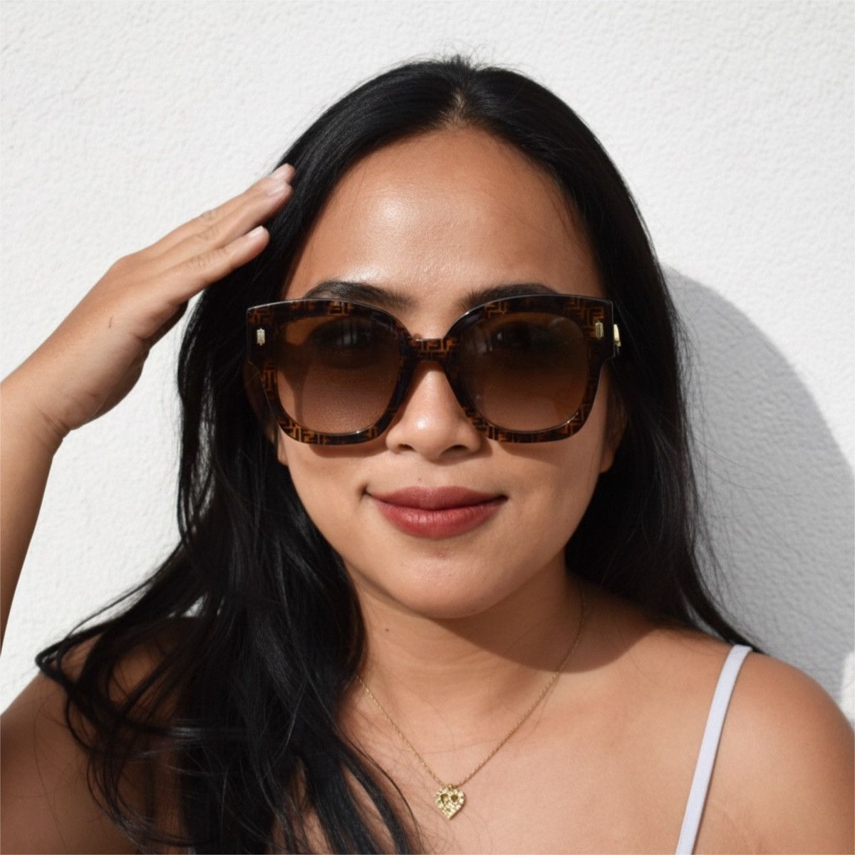 Fendi Brown Fendi Sunglasses Size ONE SIZE - 4 Thumbnail