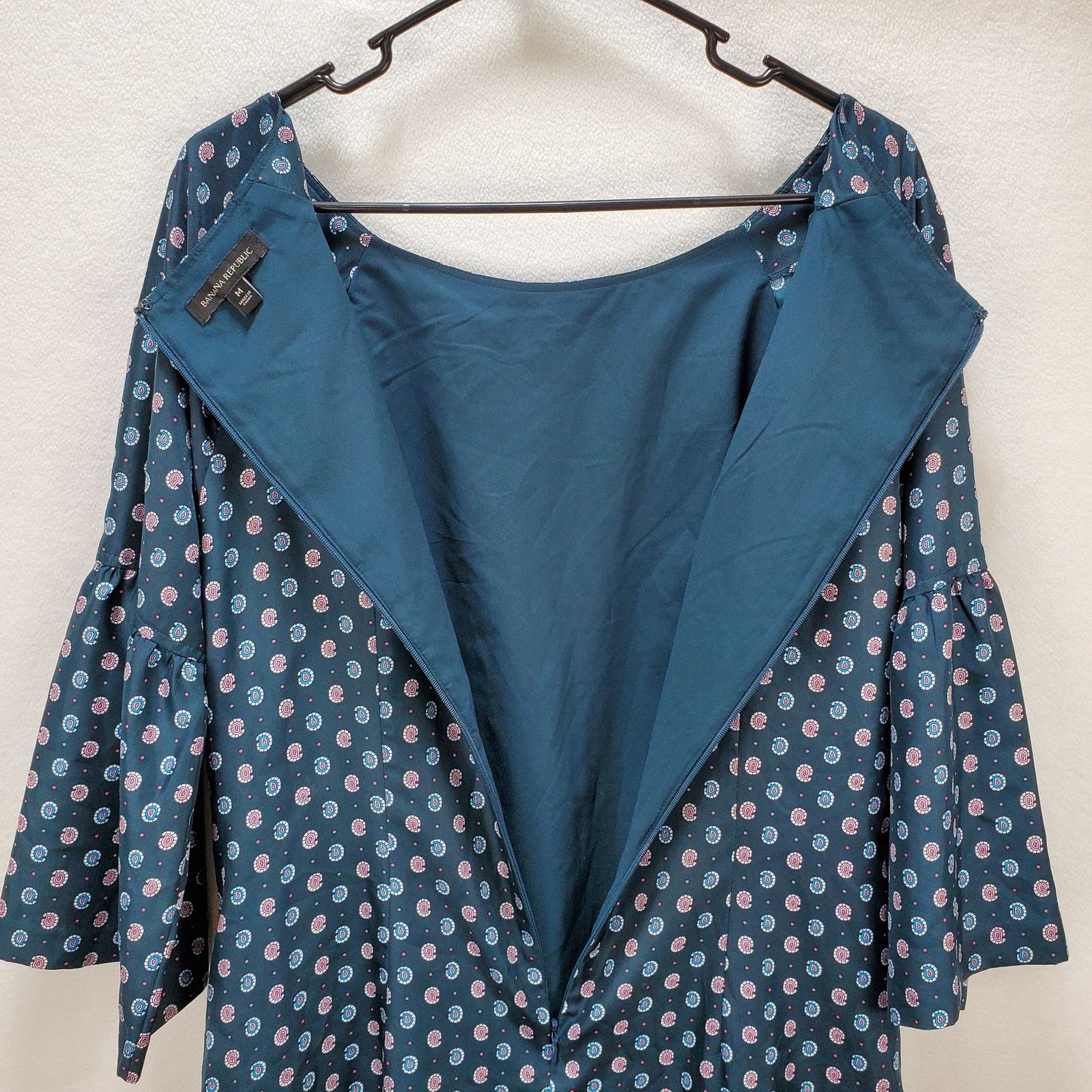Banana Republic Banana Republic Dress Womens Medium Shift Midi Blue Size M / US 6-8 / IT 42-44 - 6 Thumbnail