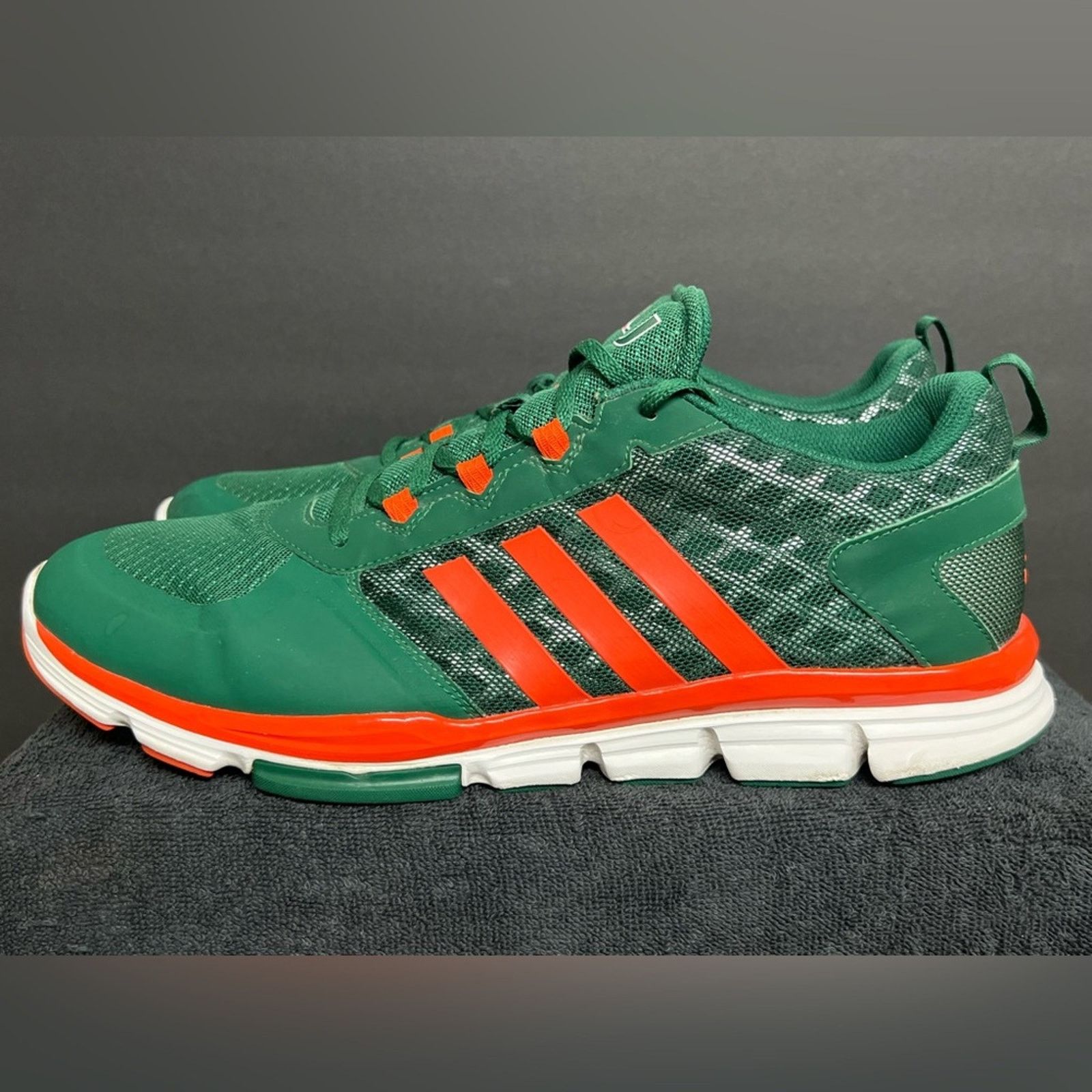 Adidas Adidas Player Issued Miami Hurricanes TEAM EXCLUSIVE 16 RARE Size US 15 / EU 48 - 1 Thumbnail
