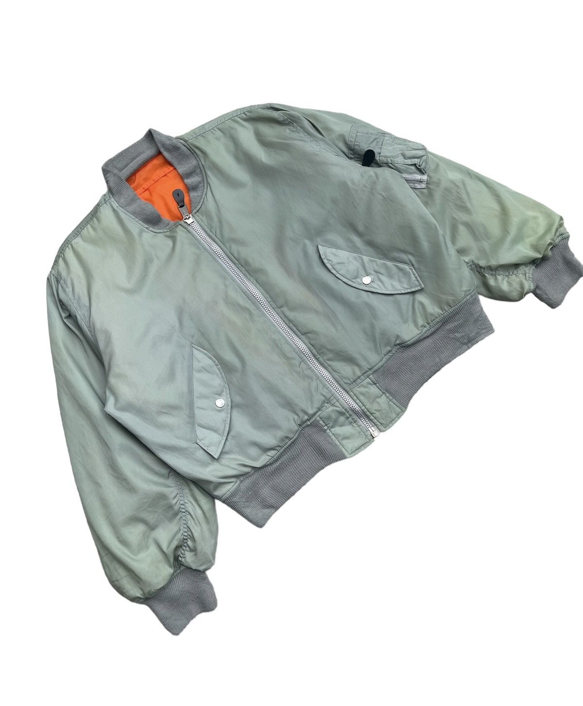 Vintage 🔥🔥RARE🔥🔥 VINTAGE MA-1 AIR FORCE BOMBER JACKET Size US L / EU 52-54 / 3 - 6 Thumbnail