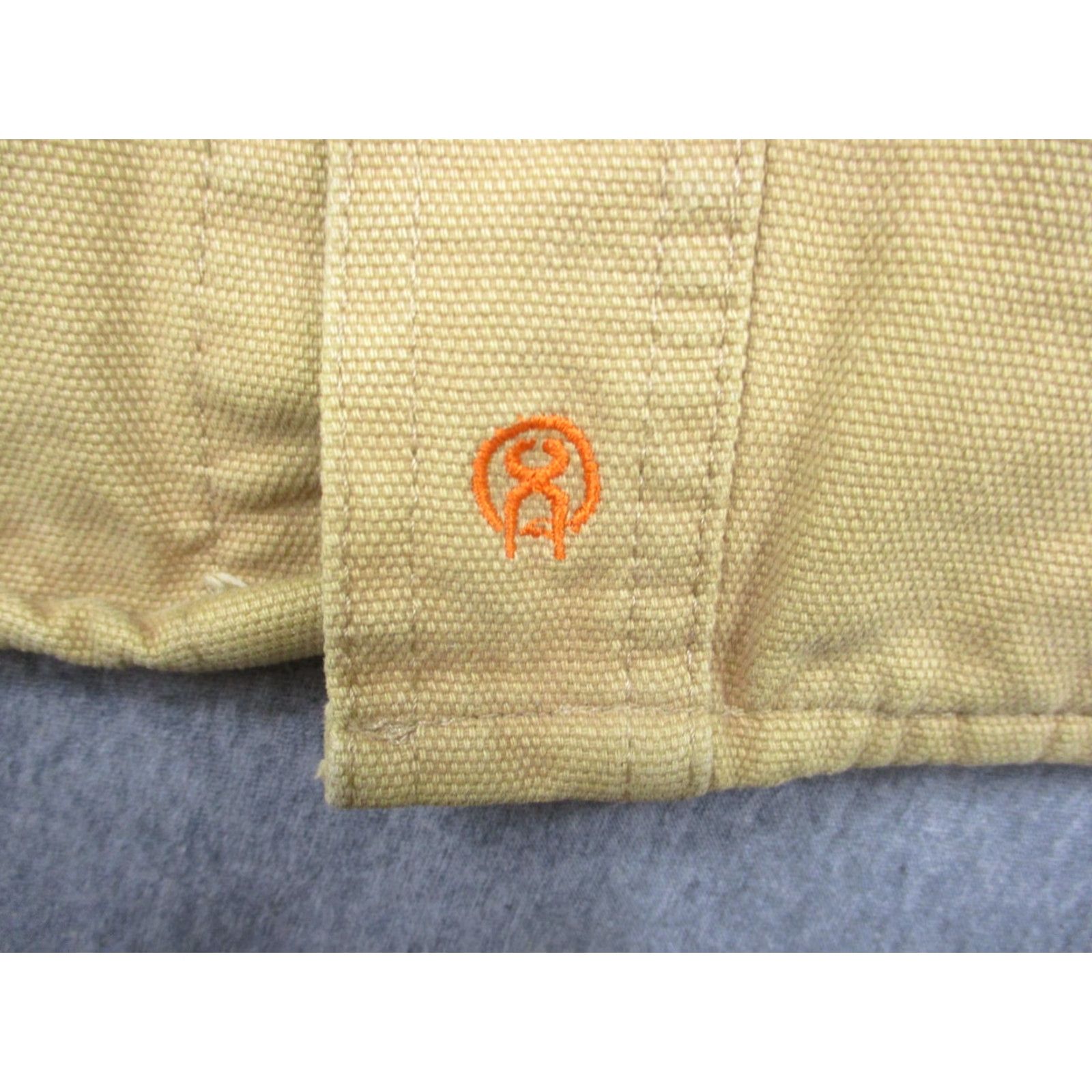 Vintage Jesse James Work Jacket Mens 2XL Canvas Button-Up Dual Pocket Lined Beige Industrial Camouflage? (No, keep to original words) Size US XXL / EU 58 / 5 - 7 Thumbnail