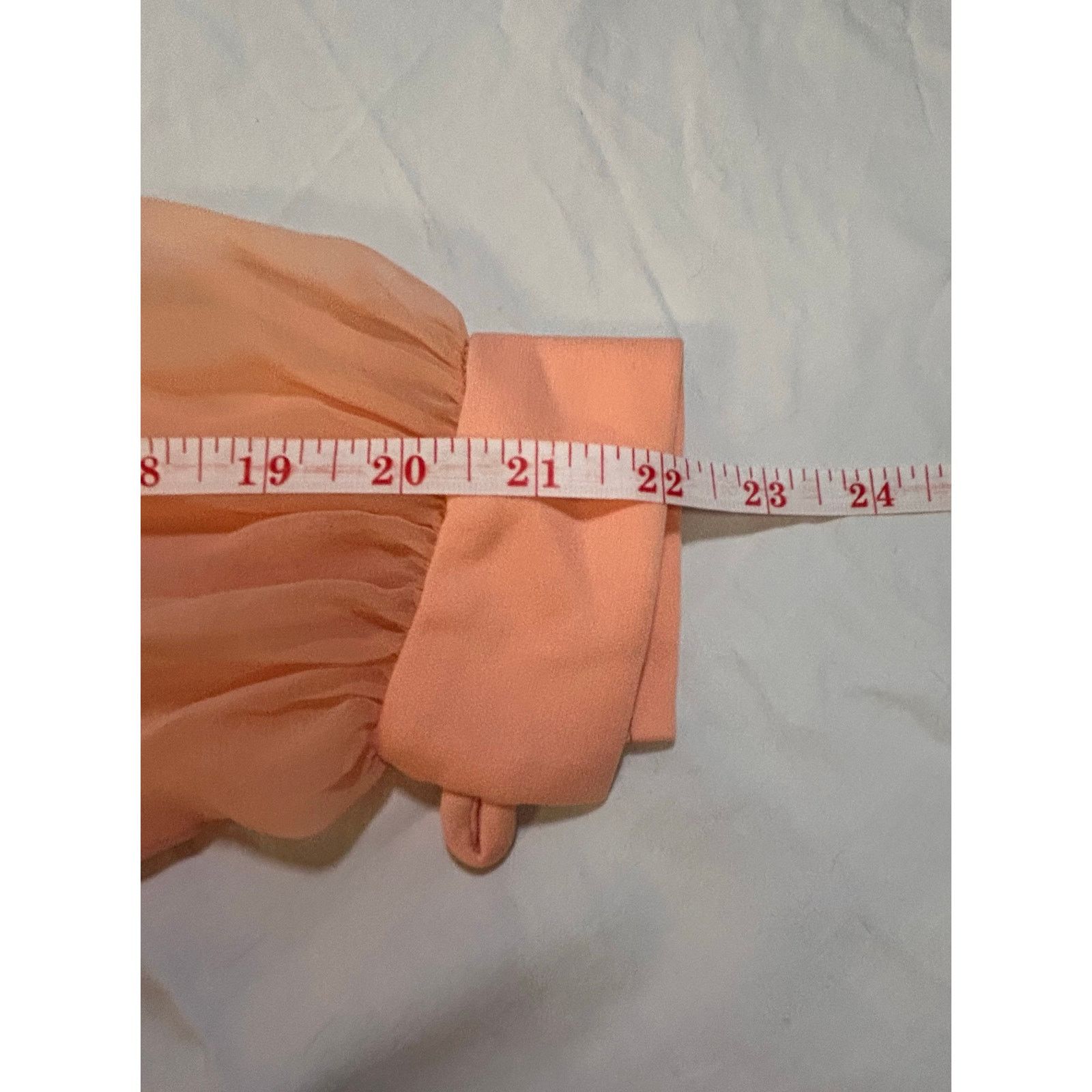 Other Peachy Vintage Elegance - Timeless Sheer Sleeve Gown Size 0 Size XS / US 0-2 / IT 36-38 - 8 Thumbnail
