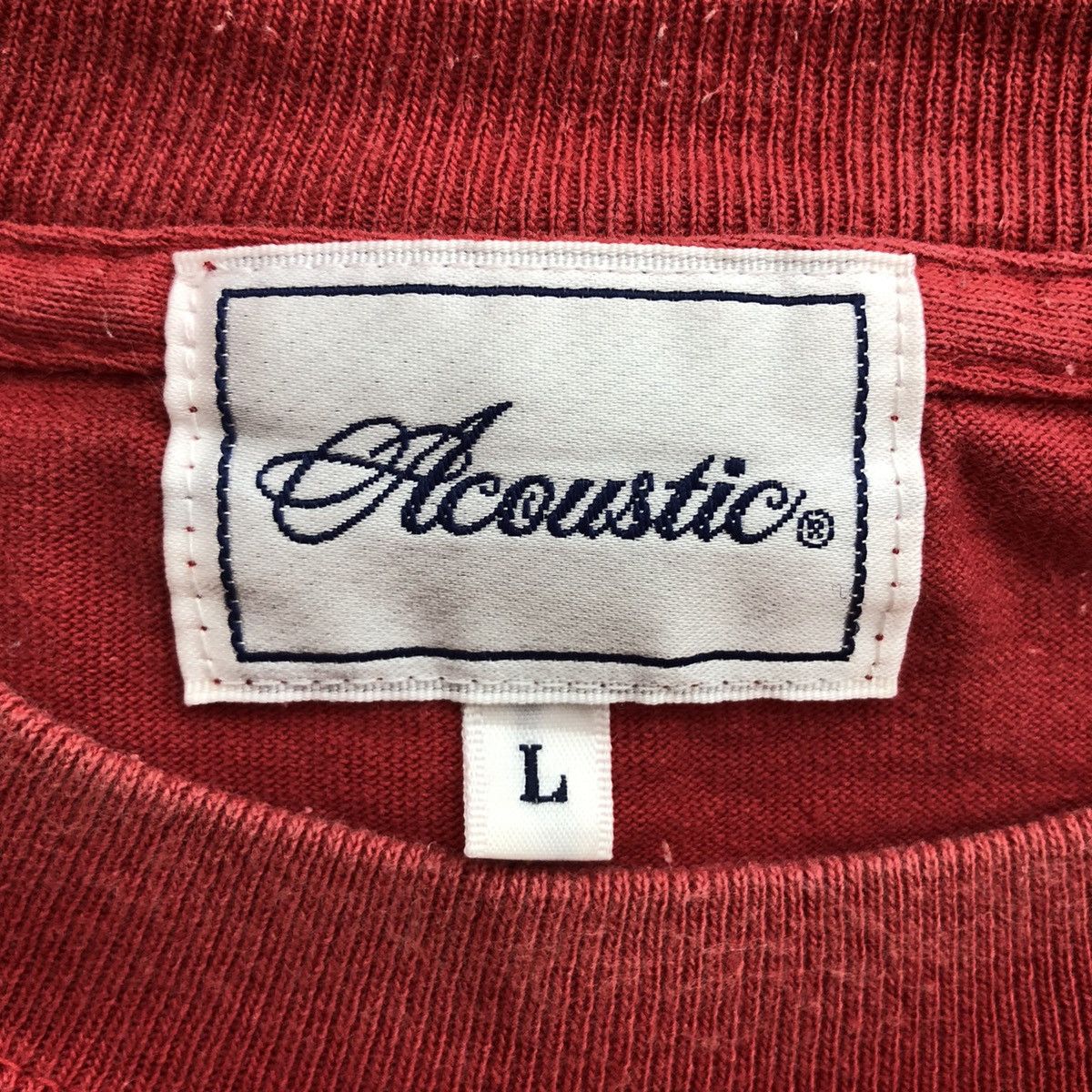 Japanese Brand Vintage ACOUSTIC Tee Shirt Big Logo Cobra Oil Tank Size US L / EU 52-54 / 3 - 5 Thumbnail