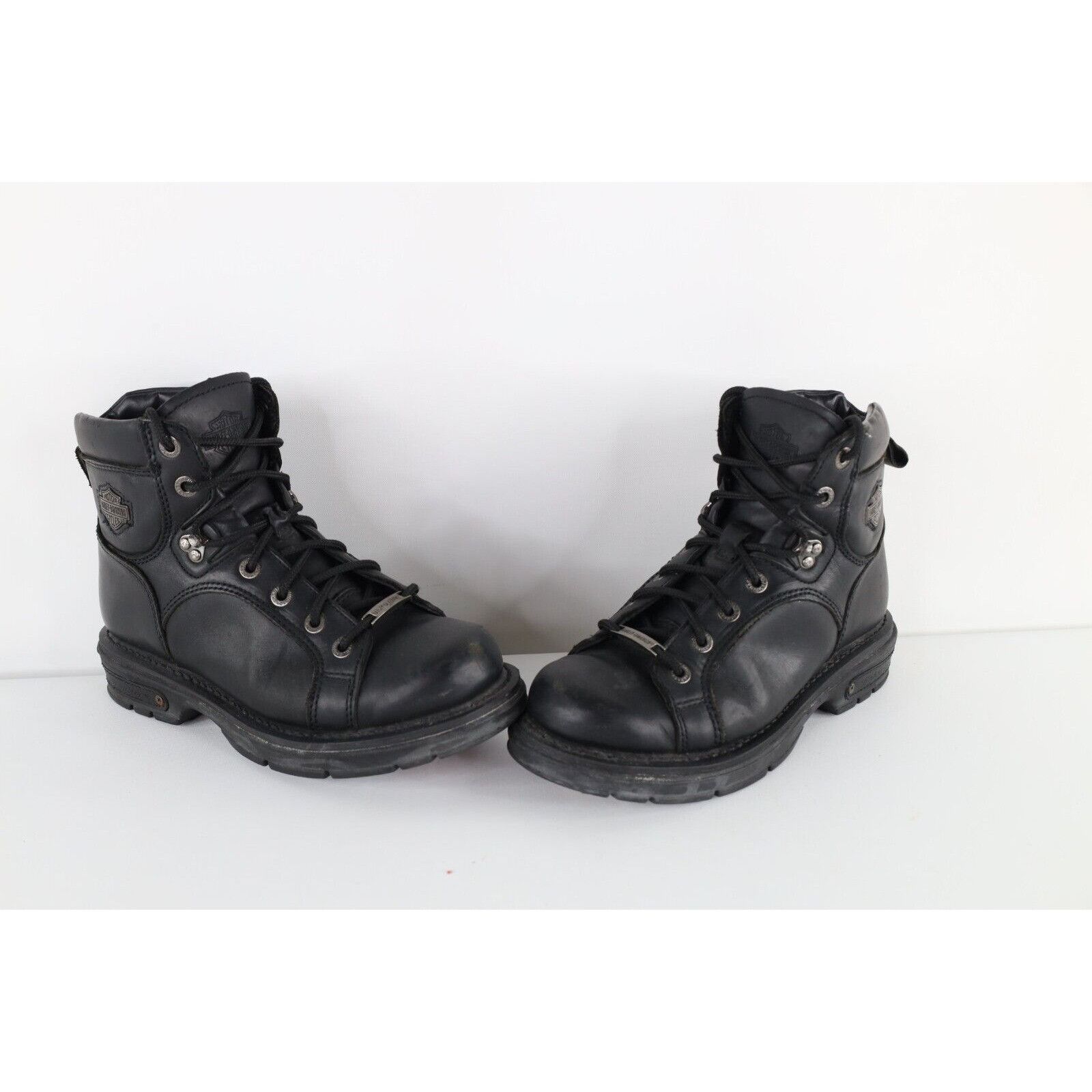 Vintage Vintage 90s Harley Davidson Spell Out Leather Boots Grailed