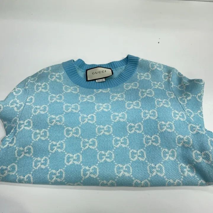 Gucci Gucci Geometric Pattern Wool Sweater for Women-2507 Size M / US 6-8 / IT 42-44 - 4 Thumbnail