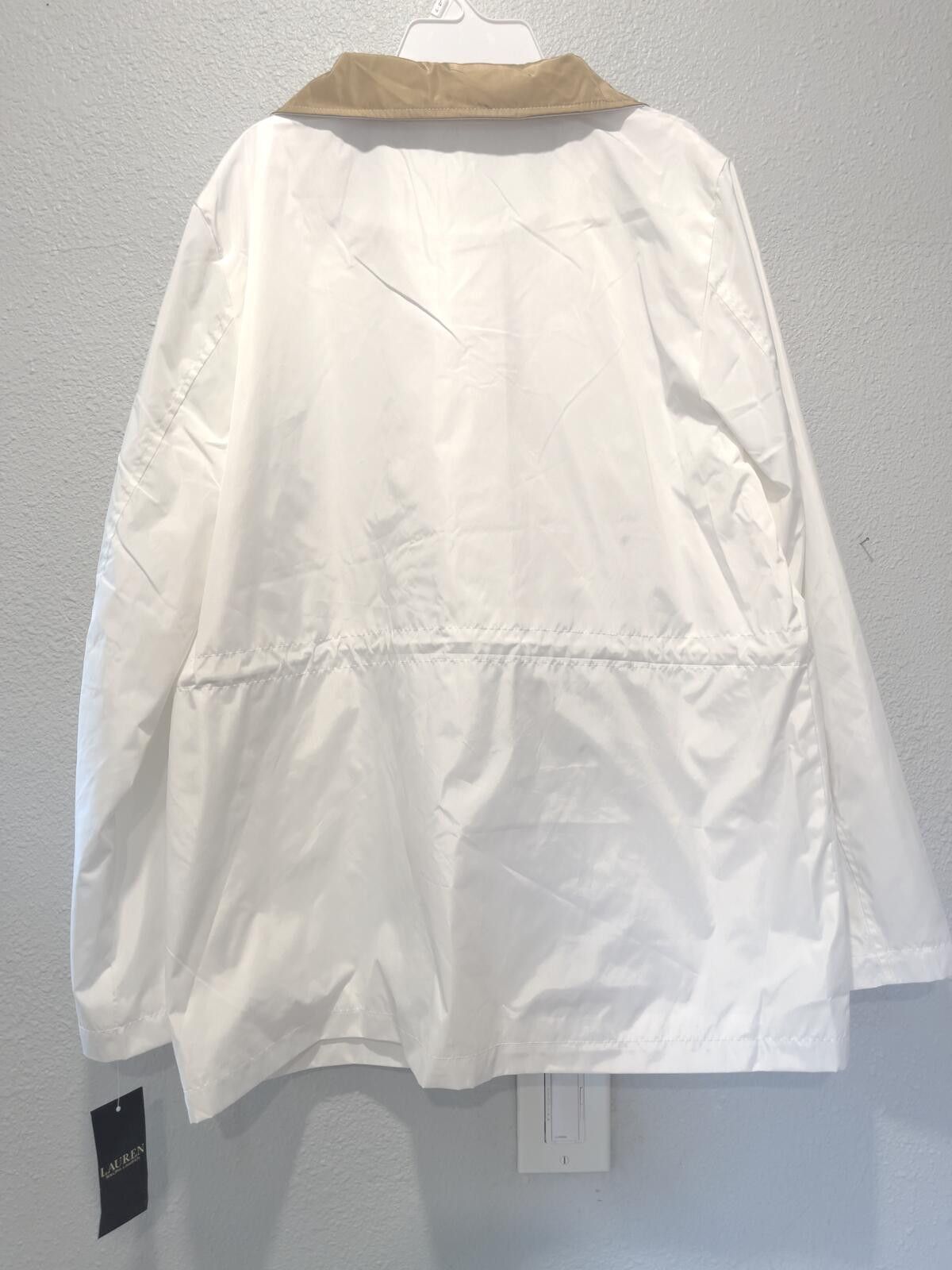 Lauren Ralph Lauren Lauren Ralph Lauren White and Tan Lightweight Jacket Size 6 Size M / US 6-8 / IT 42-44 - 2 Thumbnail