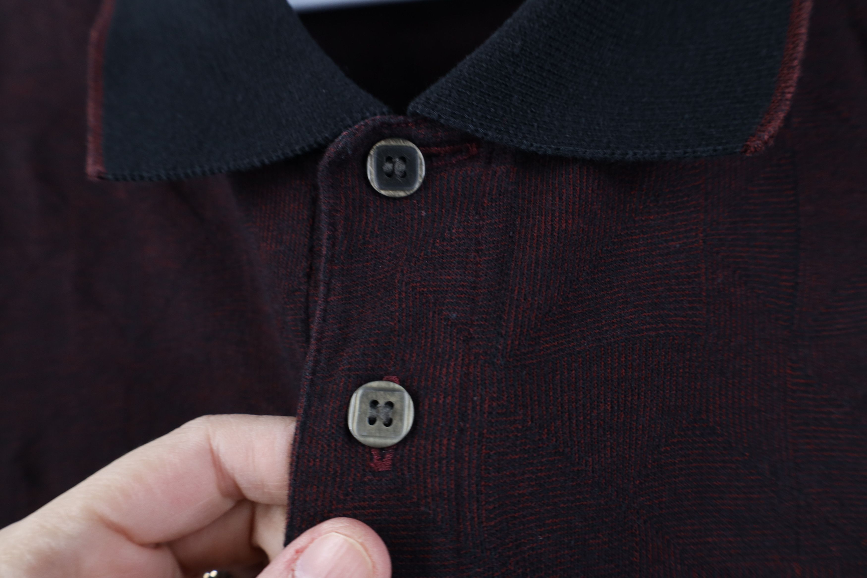 Vintage Vintage 90s Streetwear Knit Long Sleeve Rugby Polo Shirt Size US XL / EU 56 / 4 - 7 Thumbnail