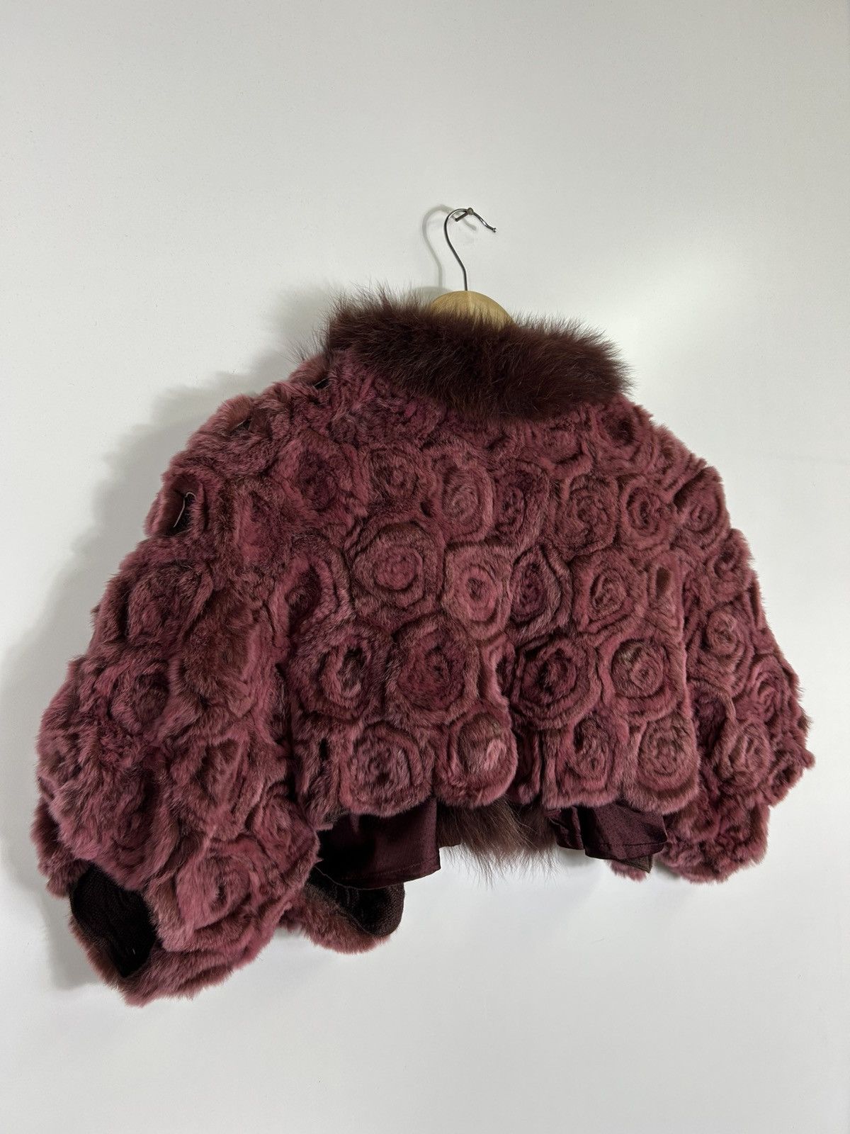Japanese Brand 🔥Arborente Faux Fur Cropped Jacket Size M / US 6-8 / IT 42-44 - 11 Thumbnail