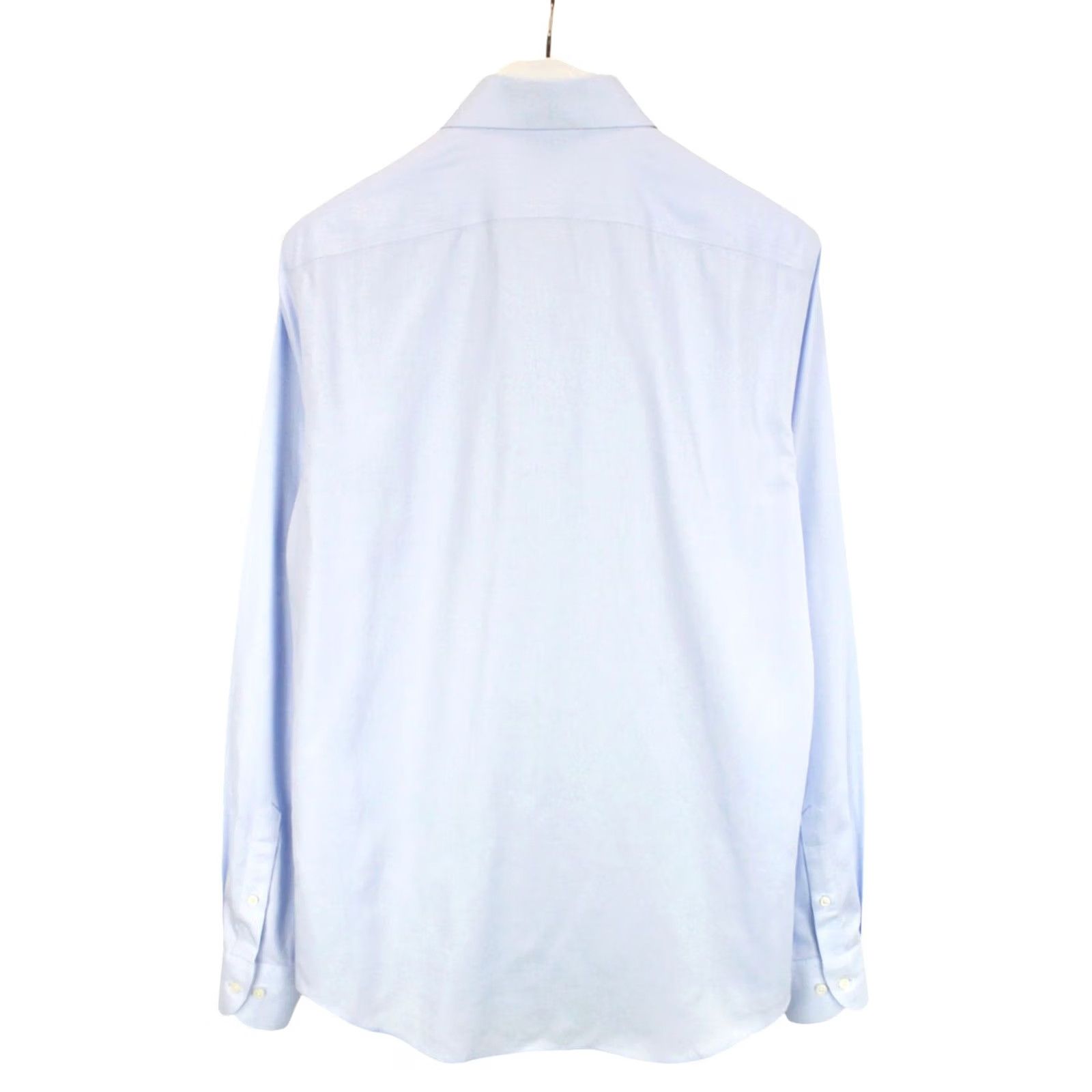 Suitsupply Suitsupply Try On Slim Fit Formal Shirt Blue Oxford Melange 41L/16L Mens Dress Shirt Button-Up Long Sleeve Size 42R - 2 Thumbnail