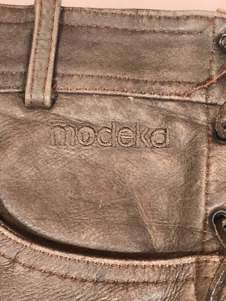 Leather Modeka Racing Moto Leather Pants Vintage Size US 30 / EU 46 - 12 Thumbnail