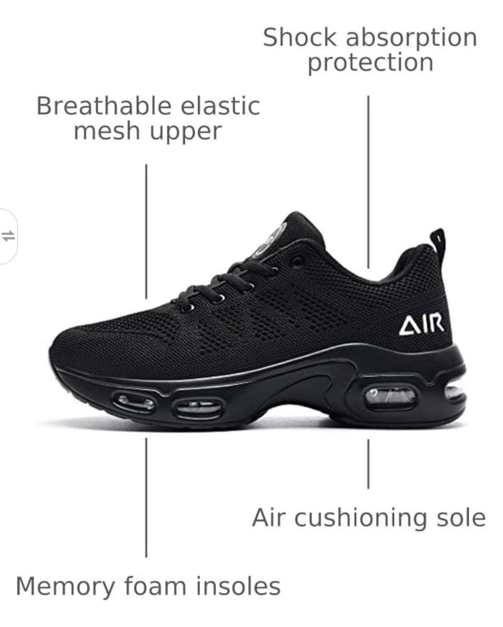 Airwalk Air Surray Running Shoes Unisex Size 9.5(W) or 8(M) Size US 9.5 / IT 39.5 - 5 Thumbnail