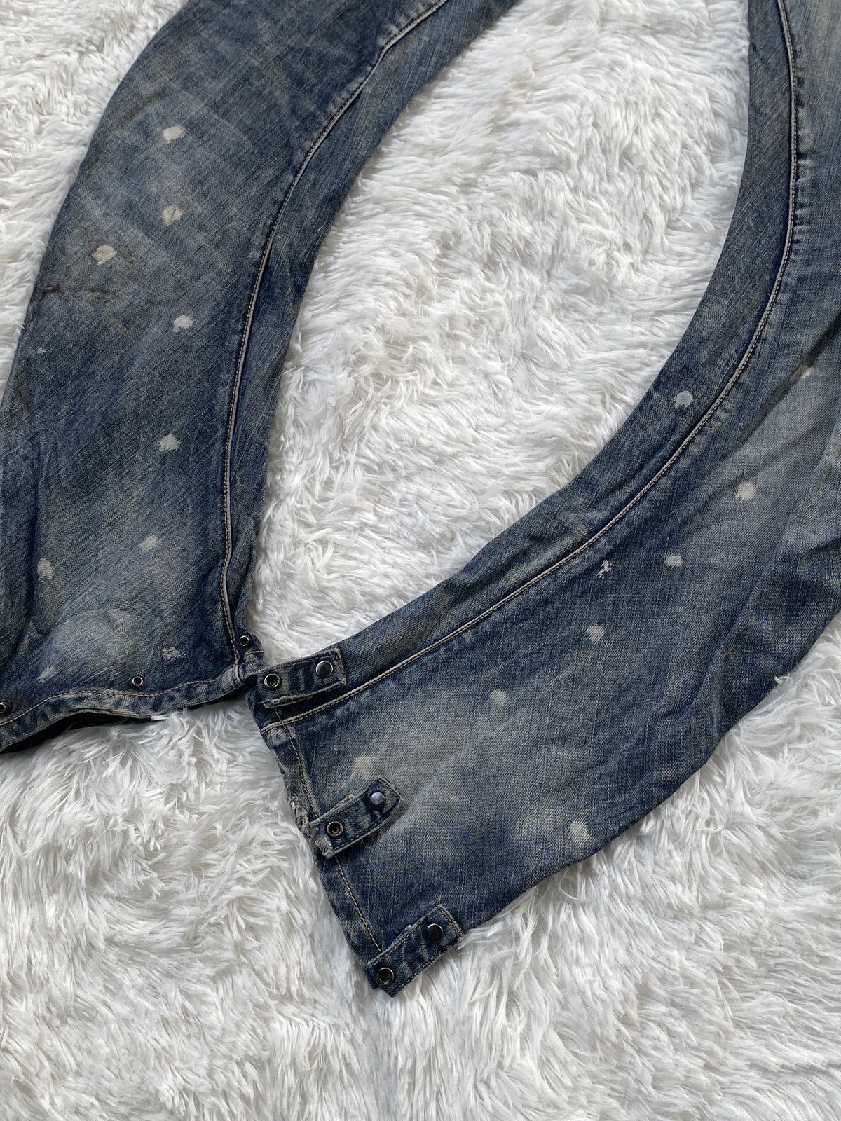 PPFM 🔥RARE🔥Vintage PPFM Banana Cut Denim Jeans Bondage Size US 31 - 16 Thumbnail