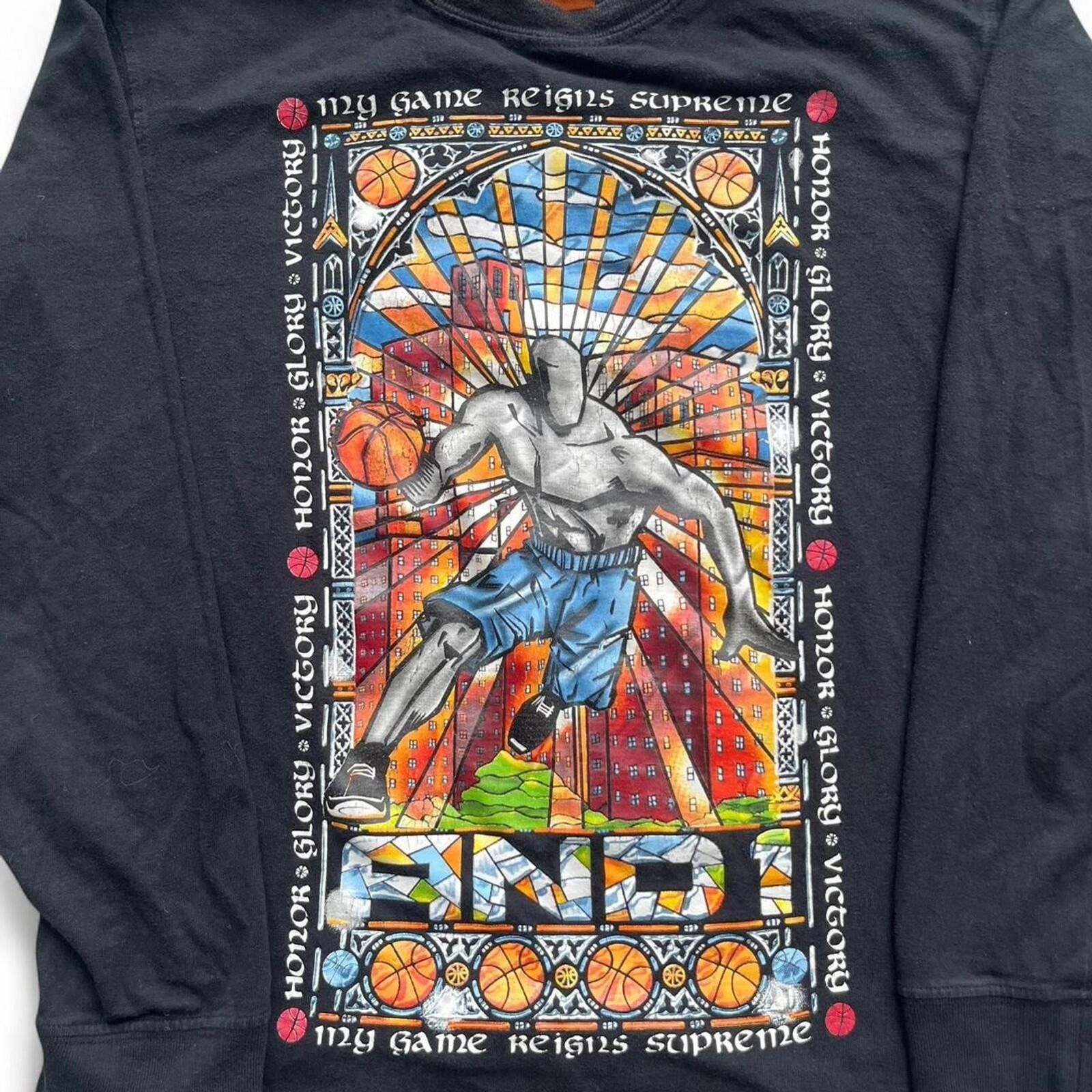 JW Anderson AND1 Stained Glass Dribbling Graphic Kids Medium Long Sleeve Size US M / EU 48-50 / 2 - 3 Thumbnail
