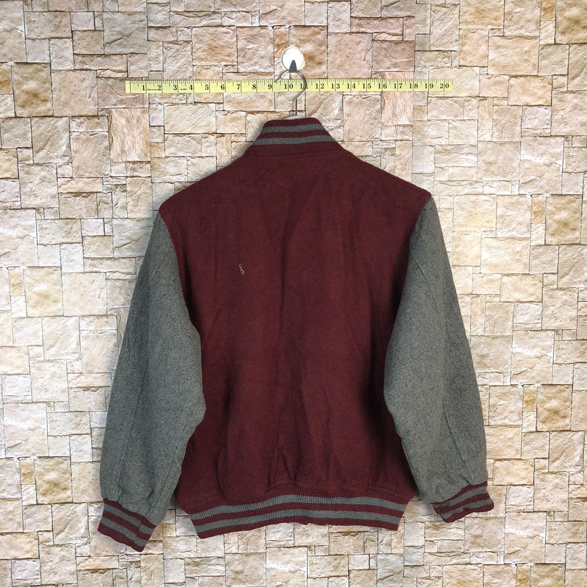 Japanese Brand Japanese Brand Maroon Varsity Jacket #A290 Size US S / EU 44-46 / 1 - 12 Thumbnail