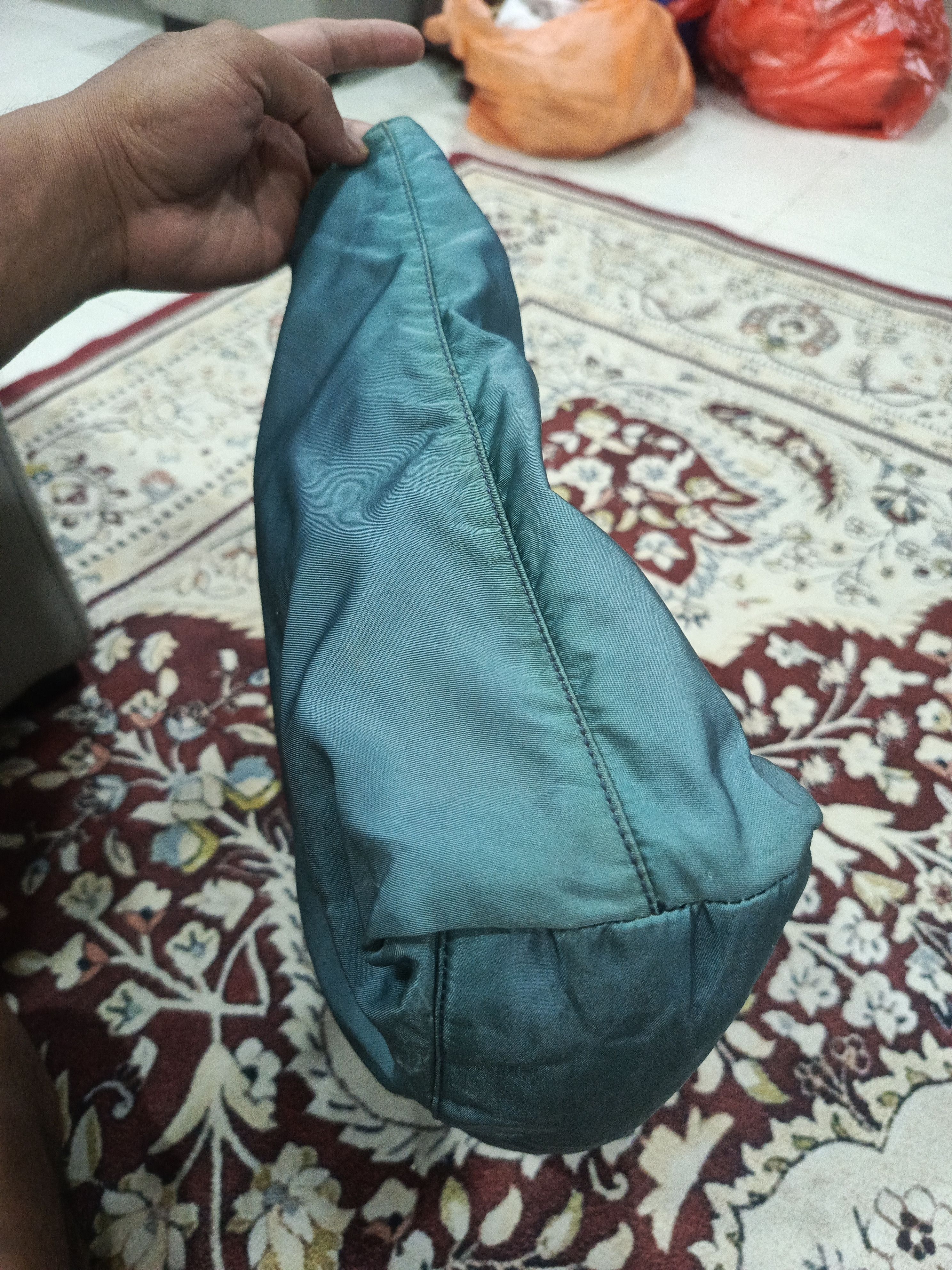 Prada Blue Nylon Tote Bag with Guarant Size ONE SIZE - 4 Thumbnail