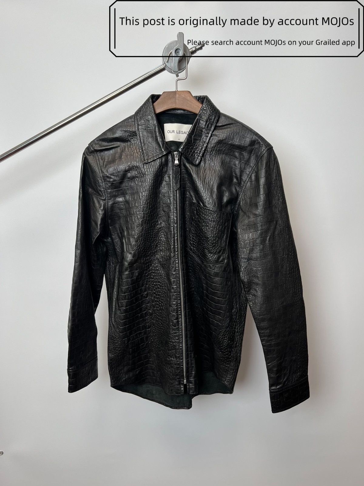 Our Legacy × Stussy Our legacy workshop x Stussy black leather