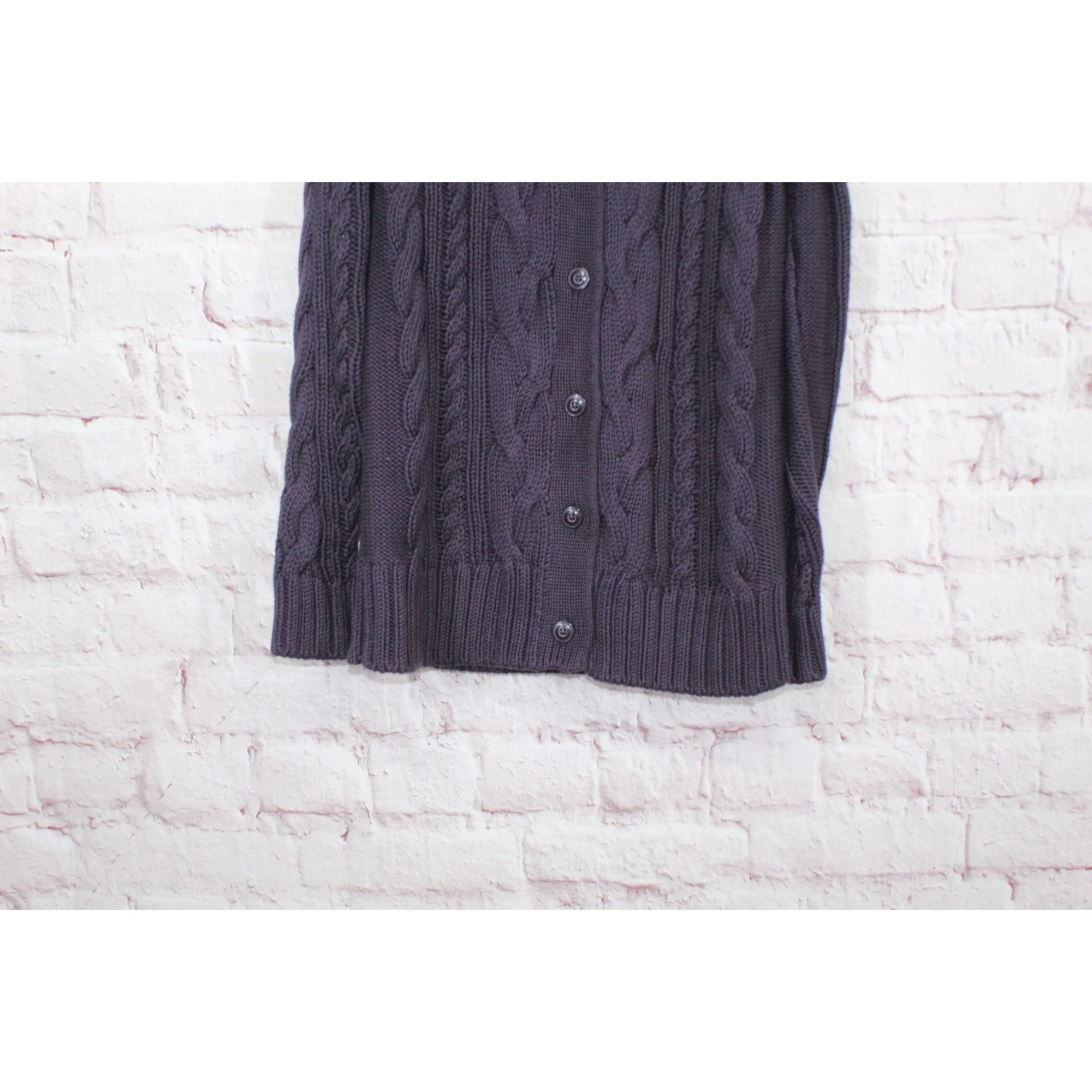 L.L. Bean LL Bean Double L Cable Sweater Button Front Cardigan \ Size XS / US 0-2 / IT 36-38 - 3 Thumbnail