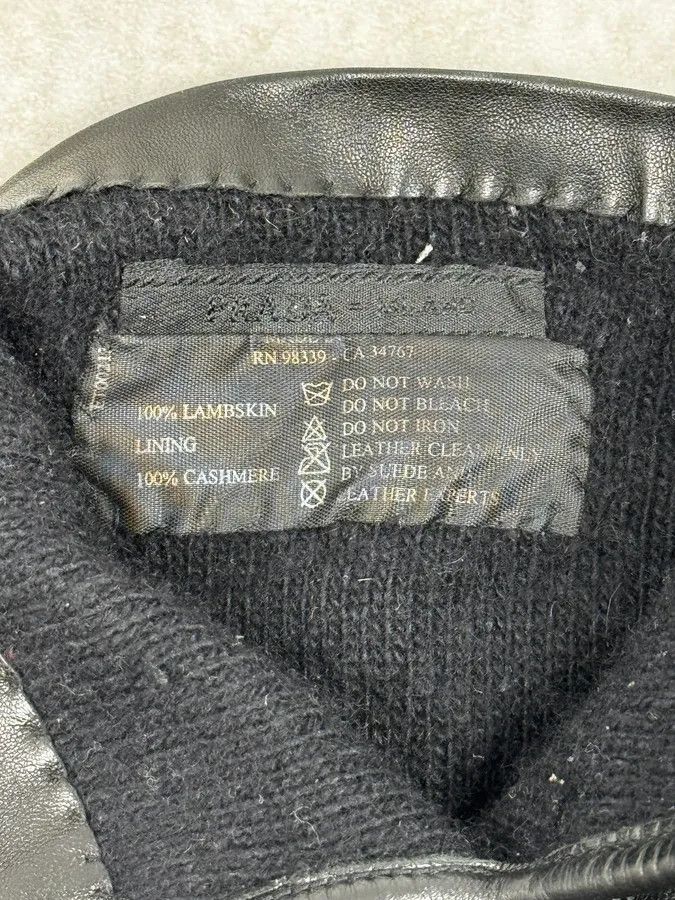 Prada 2000s Prada Biker Black Leather Gloves Size ONE SIZE - 7 Thumbnail