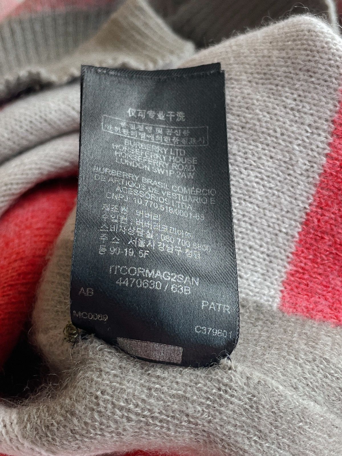 Burberry Prorsum Burberry Prorsum Pink & Grey Cashmere Sweater Size XS / US 0-2 / IT 36-38 - 17 Thumbnail