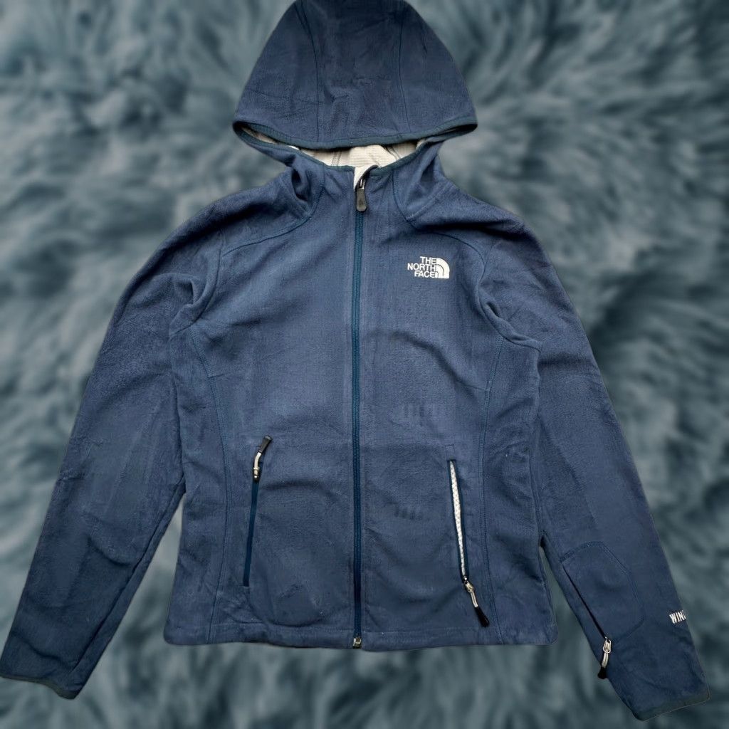 The North Face The North Face Windwall Fleece Hooded Jacket Womens M Blue Full Zip Size M / US 6-8 / IT 42-44 - 1 Thumbnail