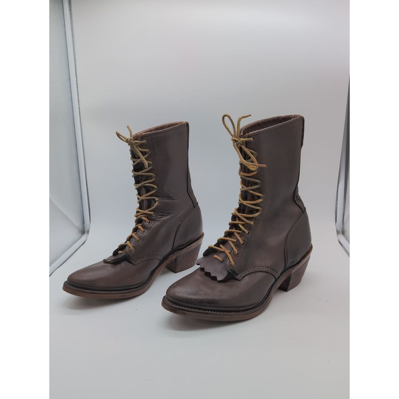 Chippewa Vintage Chippewa USA Sz 10.5 Roper Leather Boots Justin Hee Size US 10.5 / EU 43-44 - 1 Thumbnail