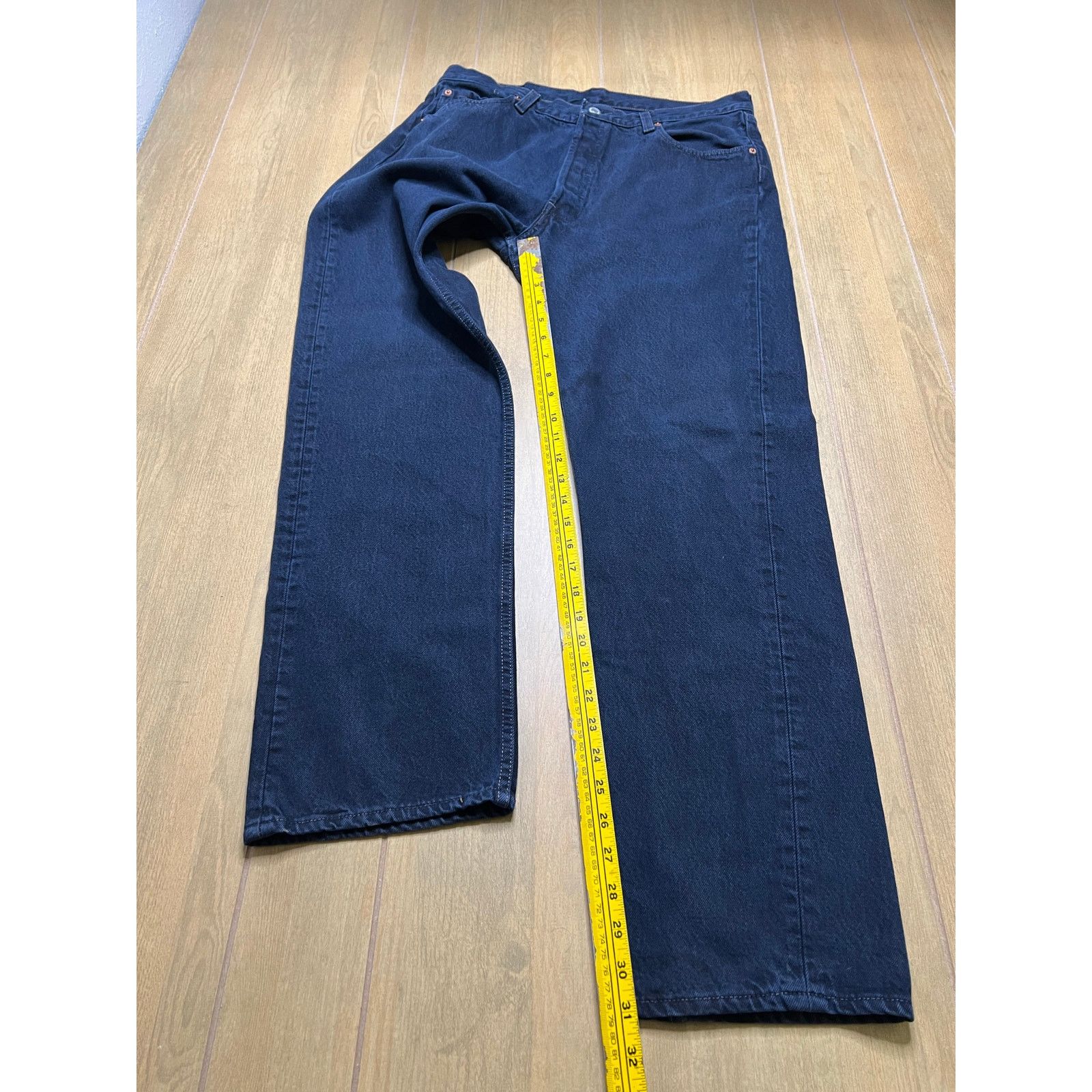 Levi's Levi’s 501 Jeans Mens 36x32 Dark Blue Made in USA 1996 Size US 36 / EU 52 - 7 Thumbnail