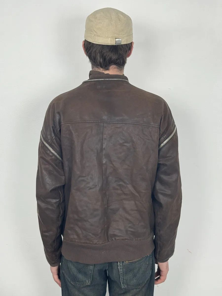 Dolce & Gabbana AW2003 Dolce & Gabbana Goatskin Detachable Sleeves Cargo Leather Bomber Jacket Size US M / EU 48-50 / 2 - 9 Thumbnail